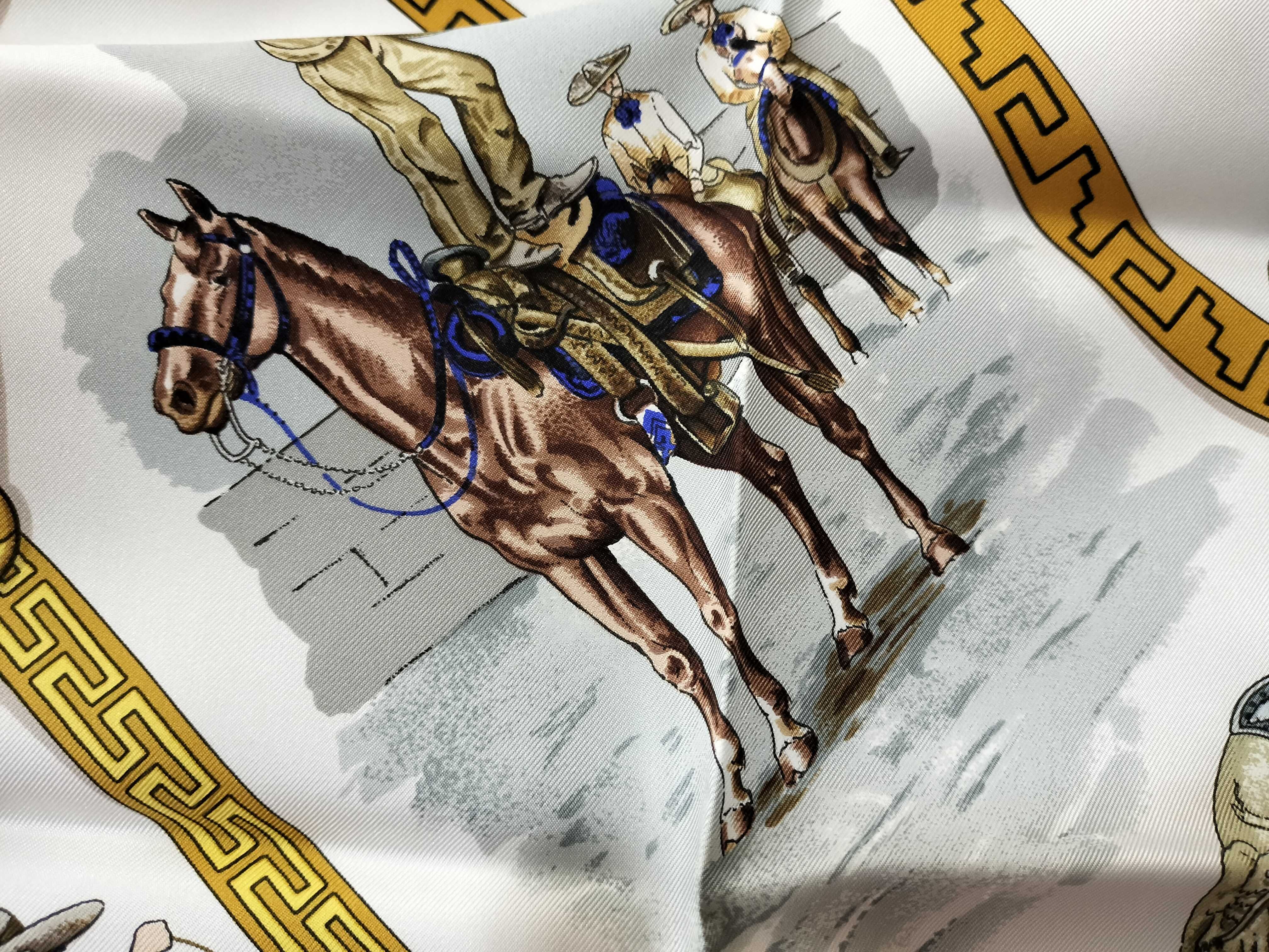 Hermes Charreada Silk Scarf
