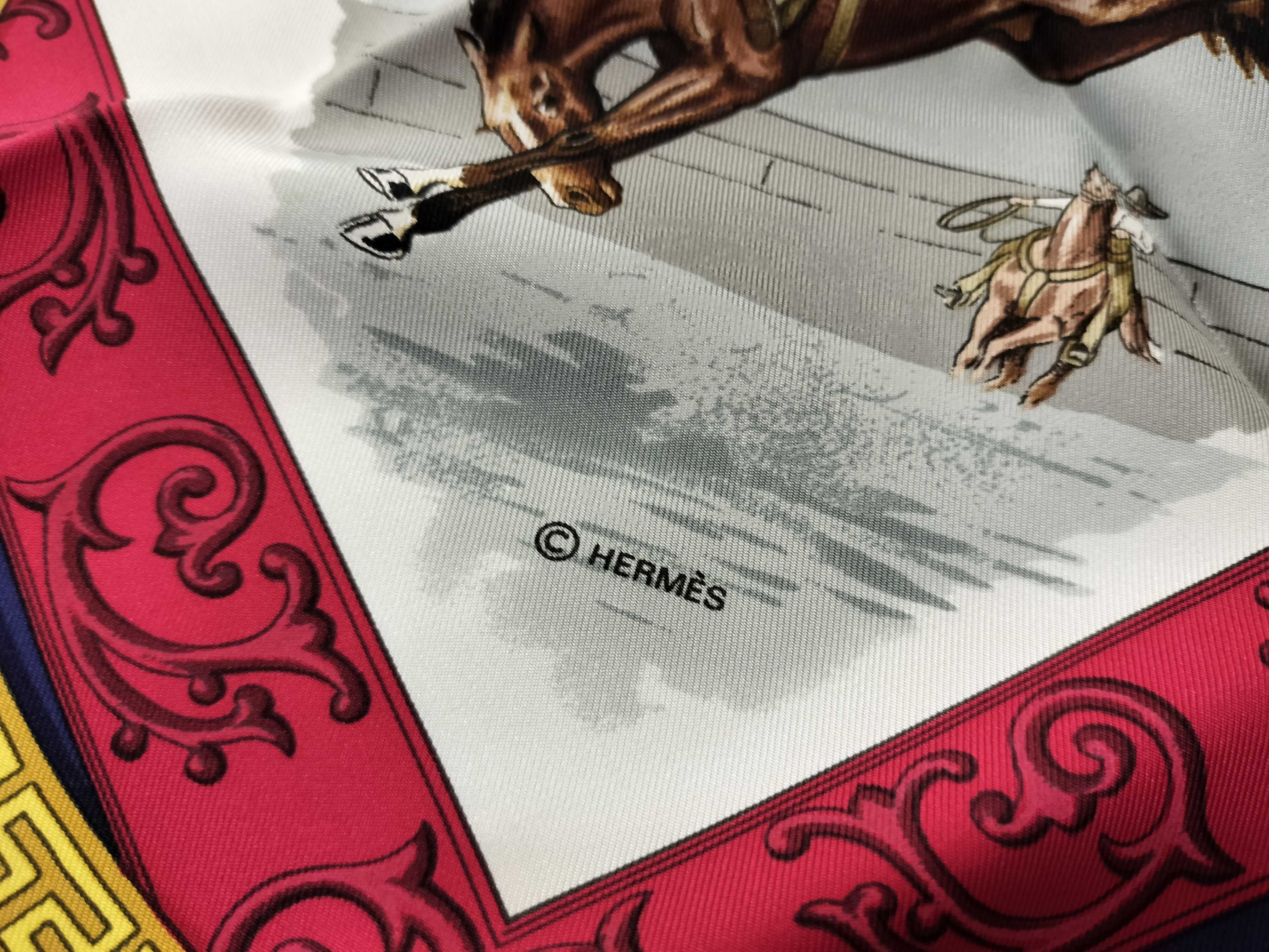 Hermes Charreada Silk Scarf