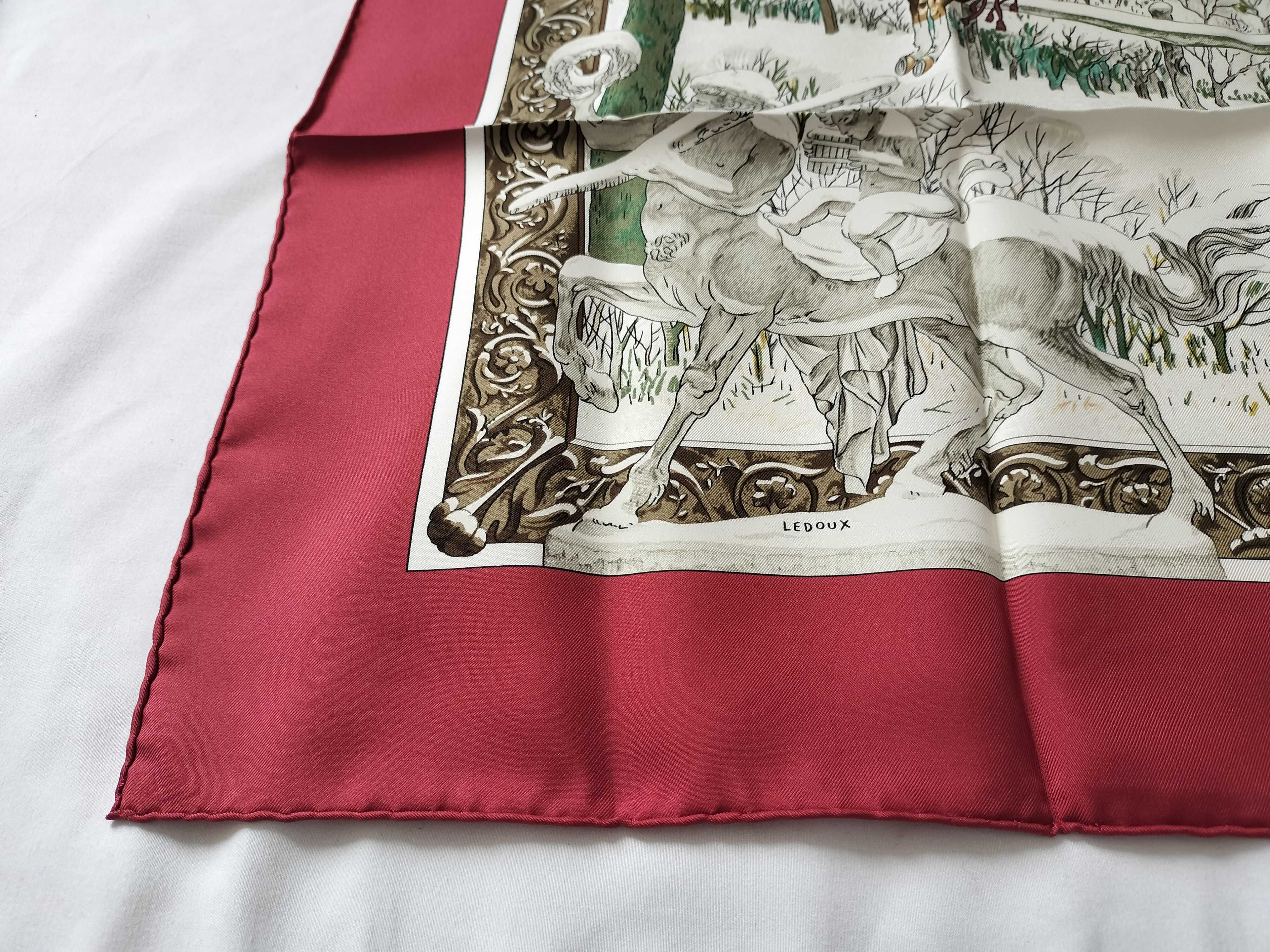 Hermes L'Hiver Silk Carre Scarf by Philippe Ledoux
