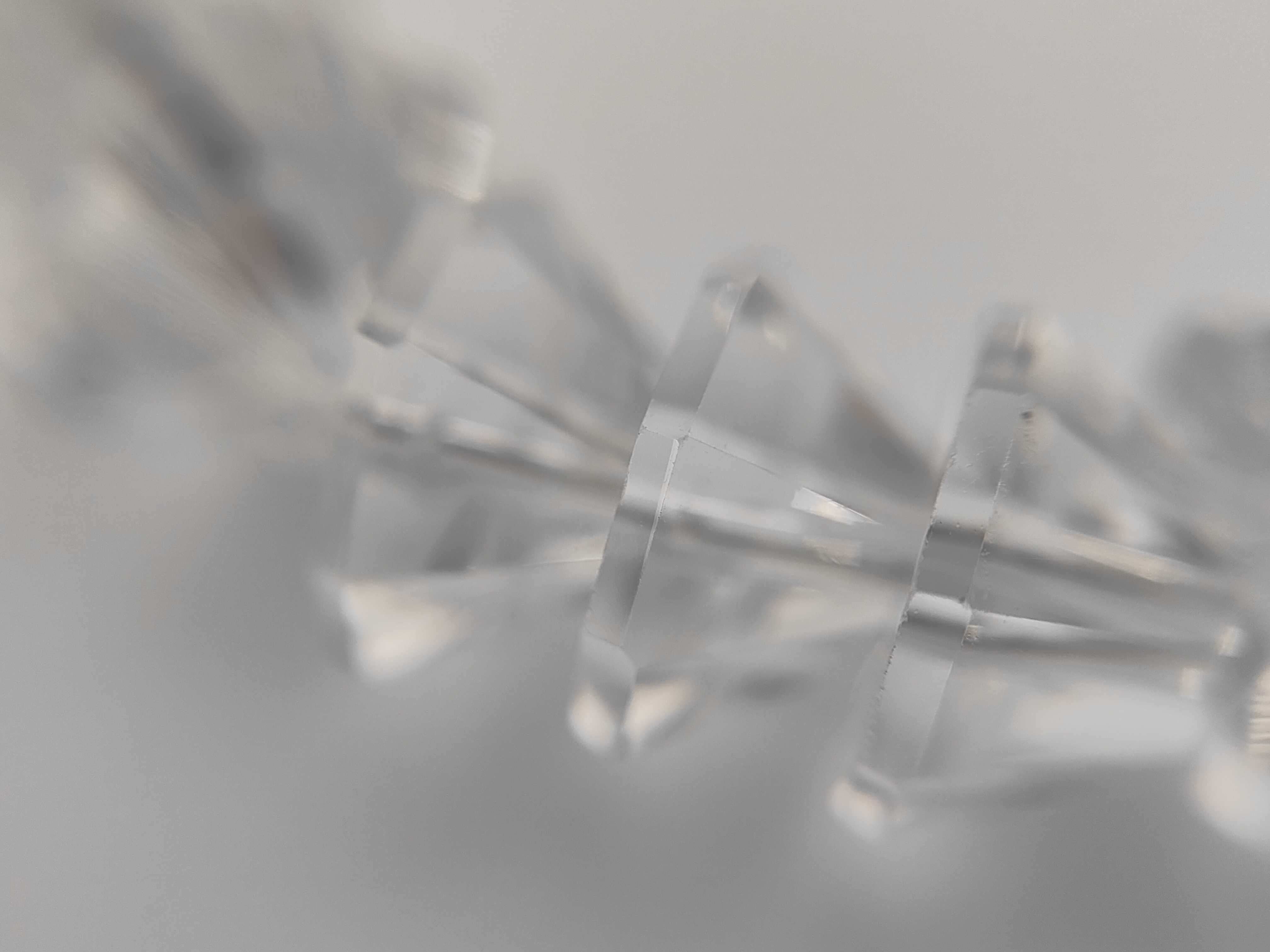 Graduated Faceted Quartz Beaded Necklace with Silver Clasp