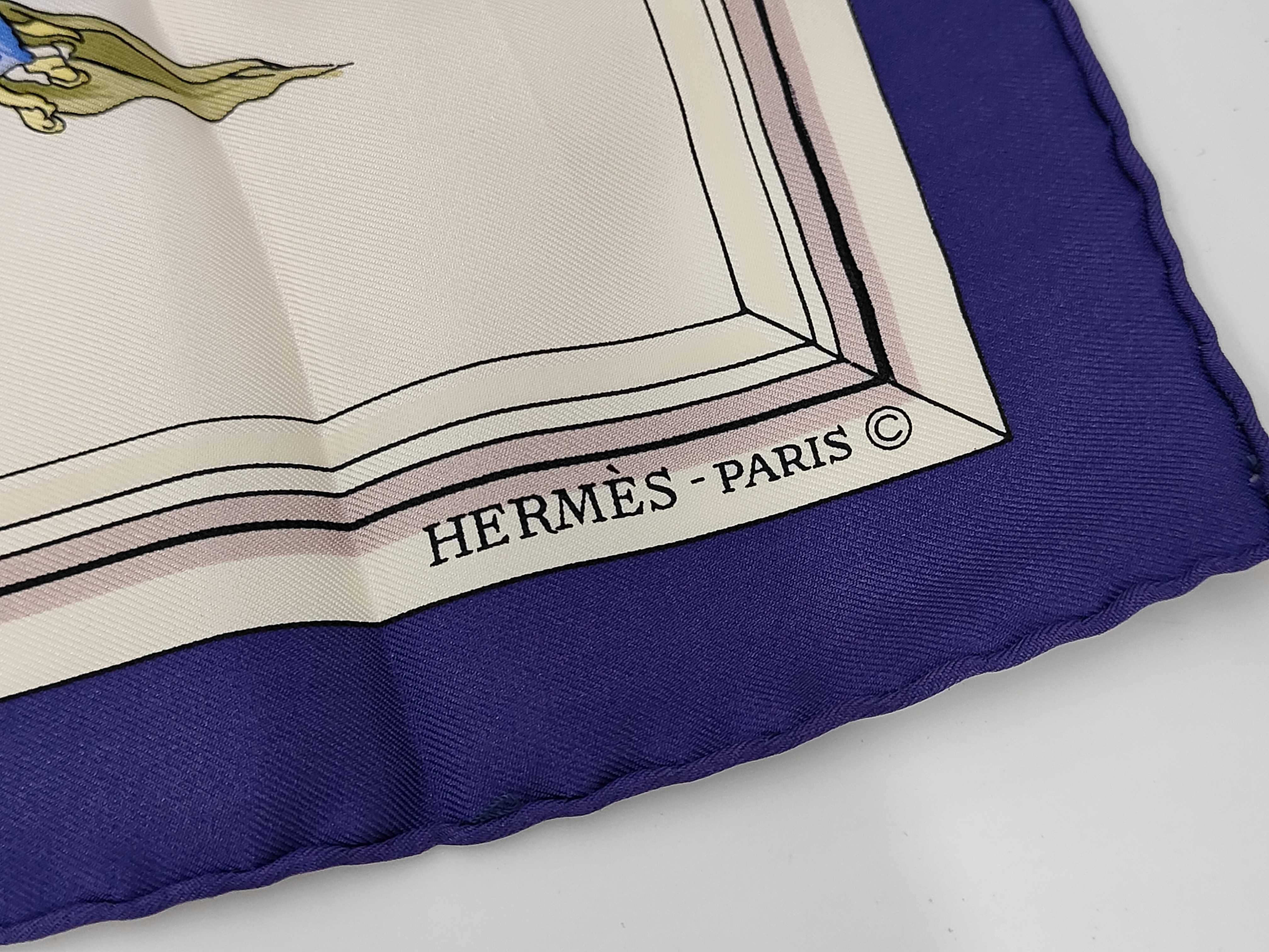 Hermes Quai aux Fleurs Silk Twill Carre 90 Scarf
