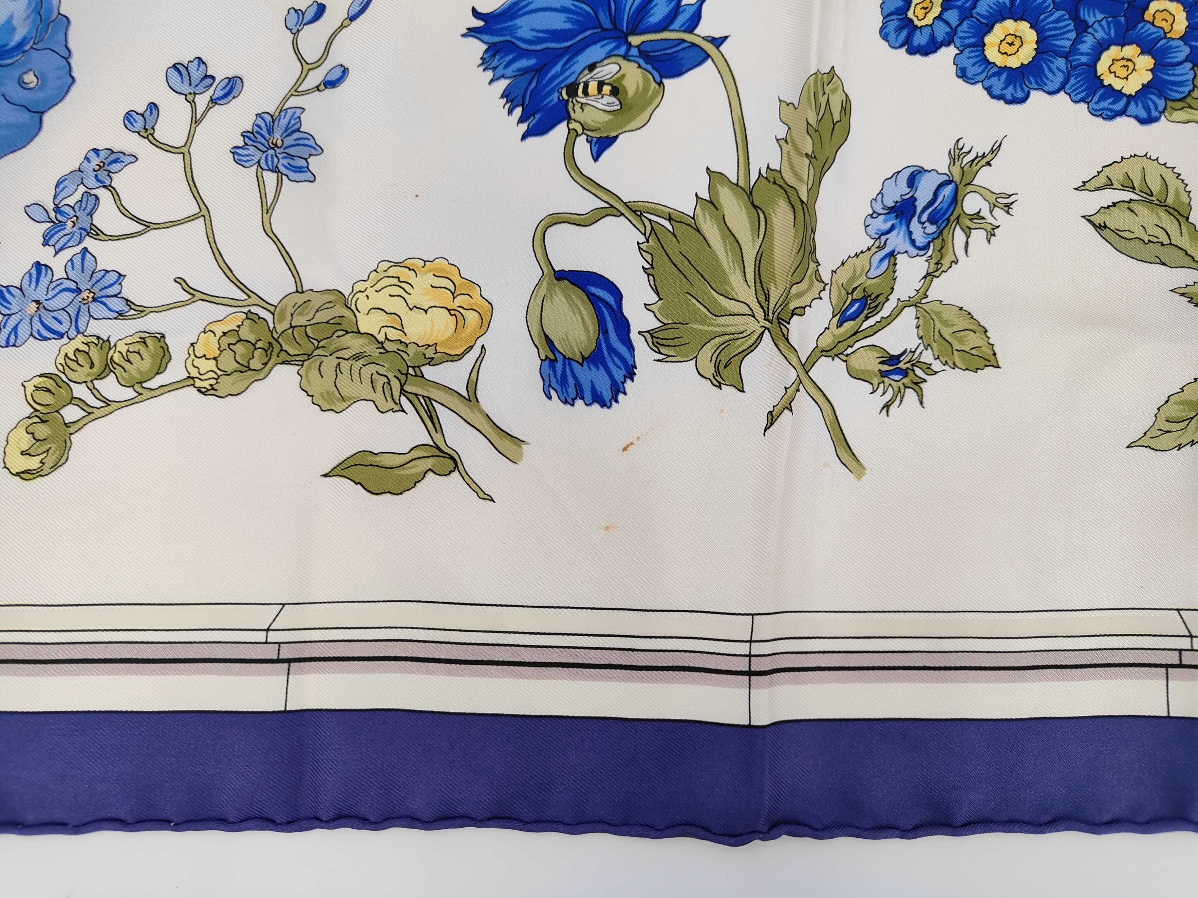 Hermes Quai aux Fleurs Silk Twill Carre 90 Scarf