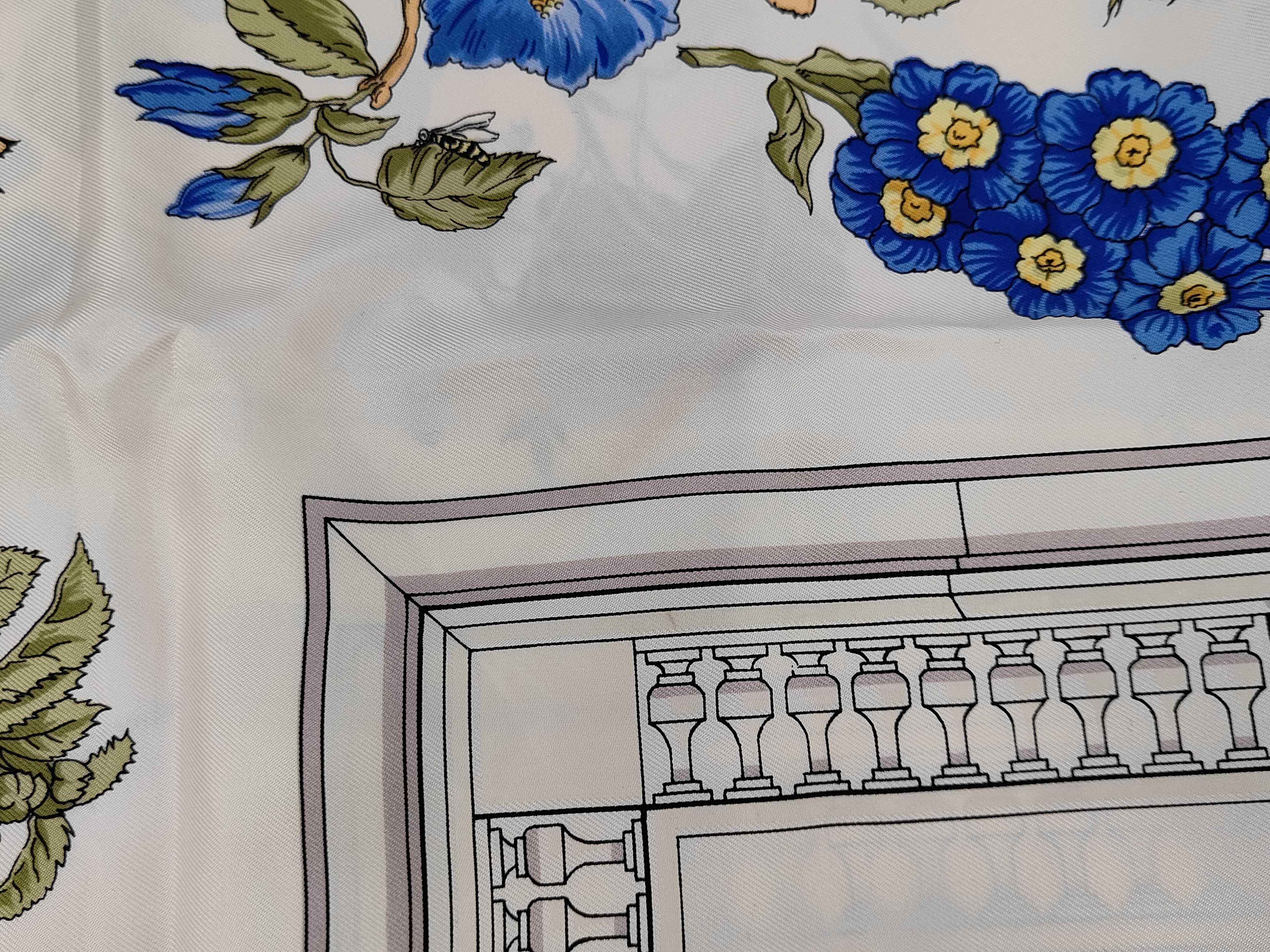 Hermes Quai aux Fleurs Silk Twill Carre 90 Scarf