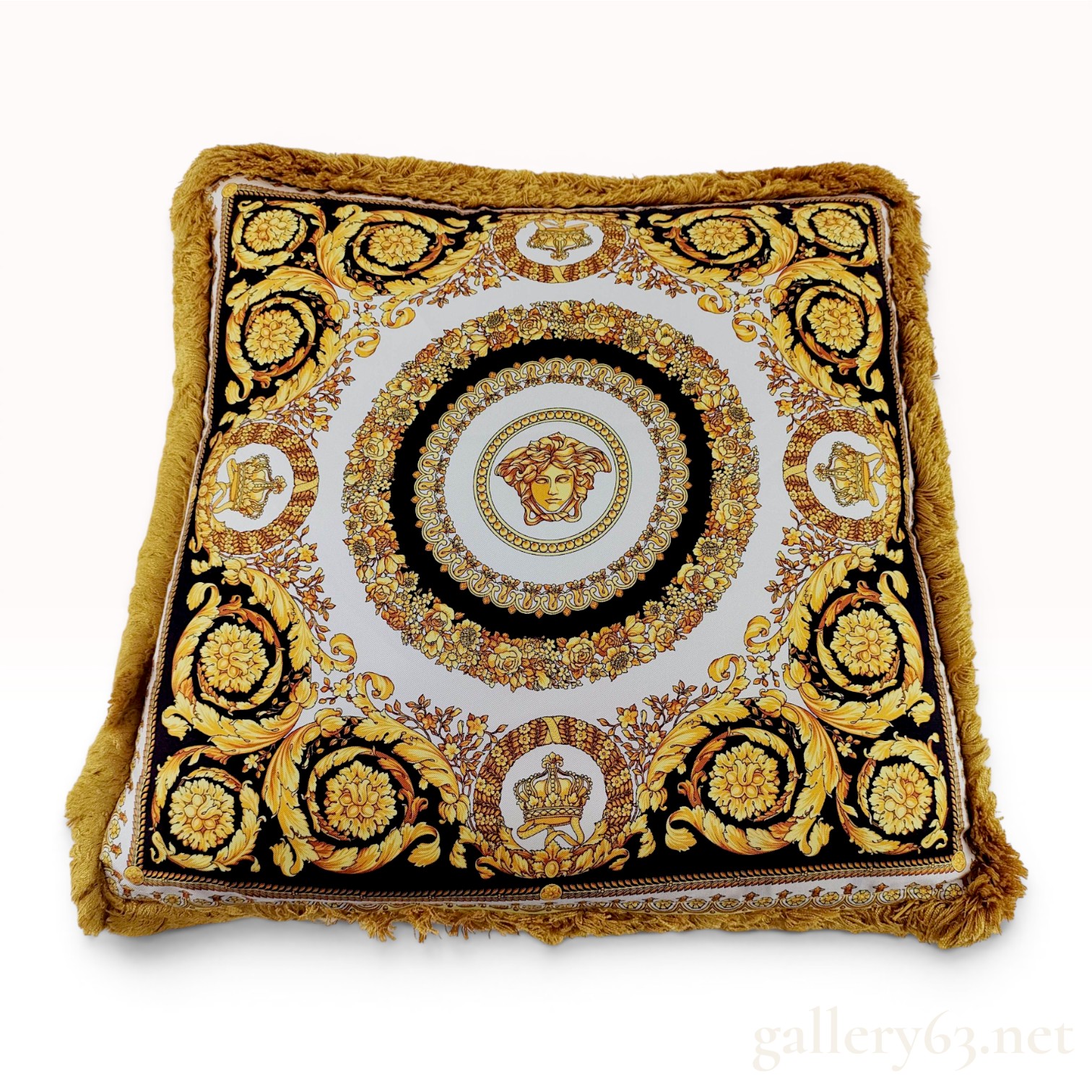 Versace Barocco Medusa Medallion Decorative Cushion