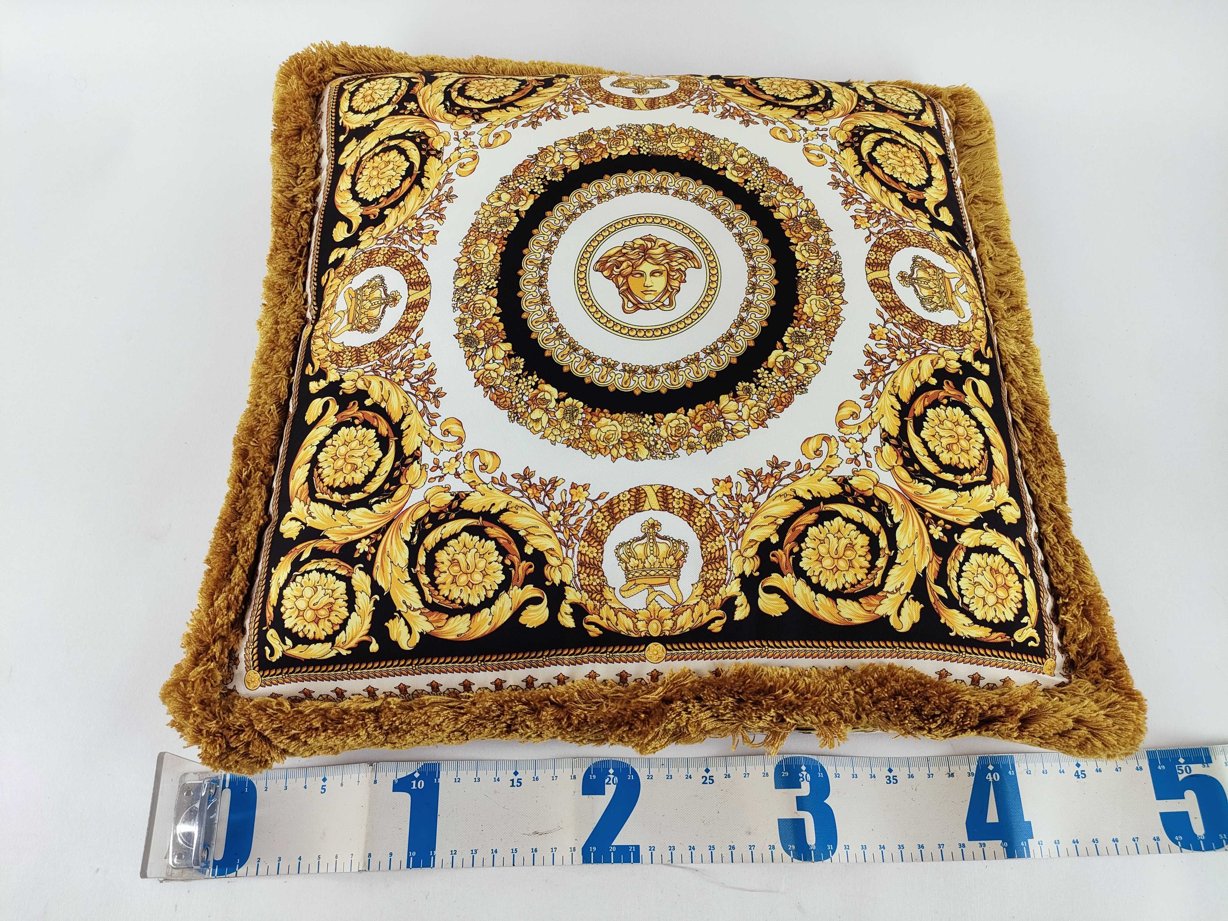 Versace Barocco Medusa Medallion Decorative Cushion