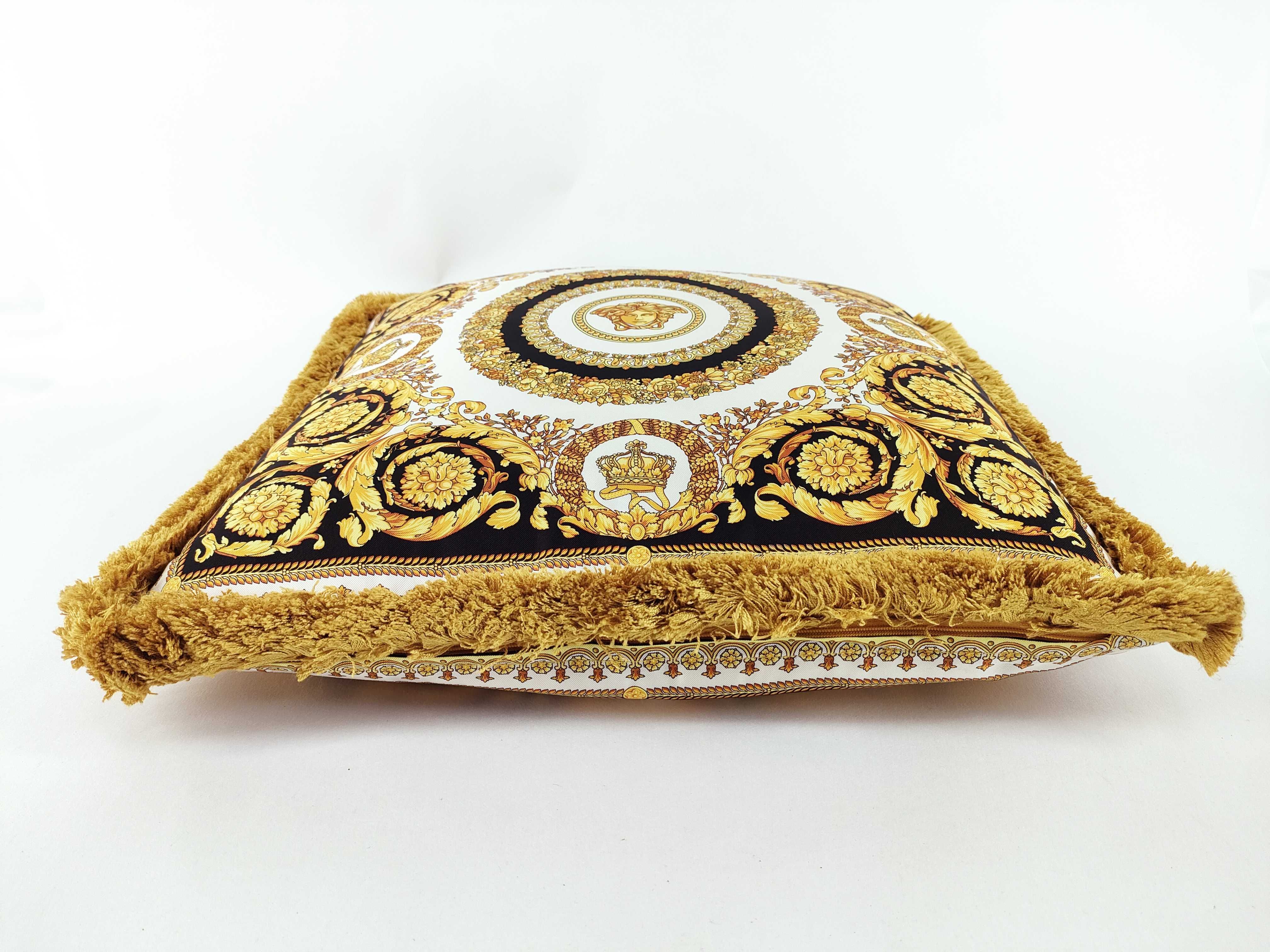 Versace Barocco Medusa Medallion Decorative Cushion