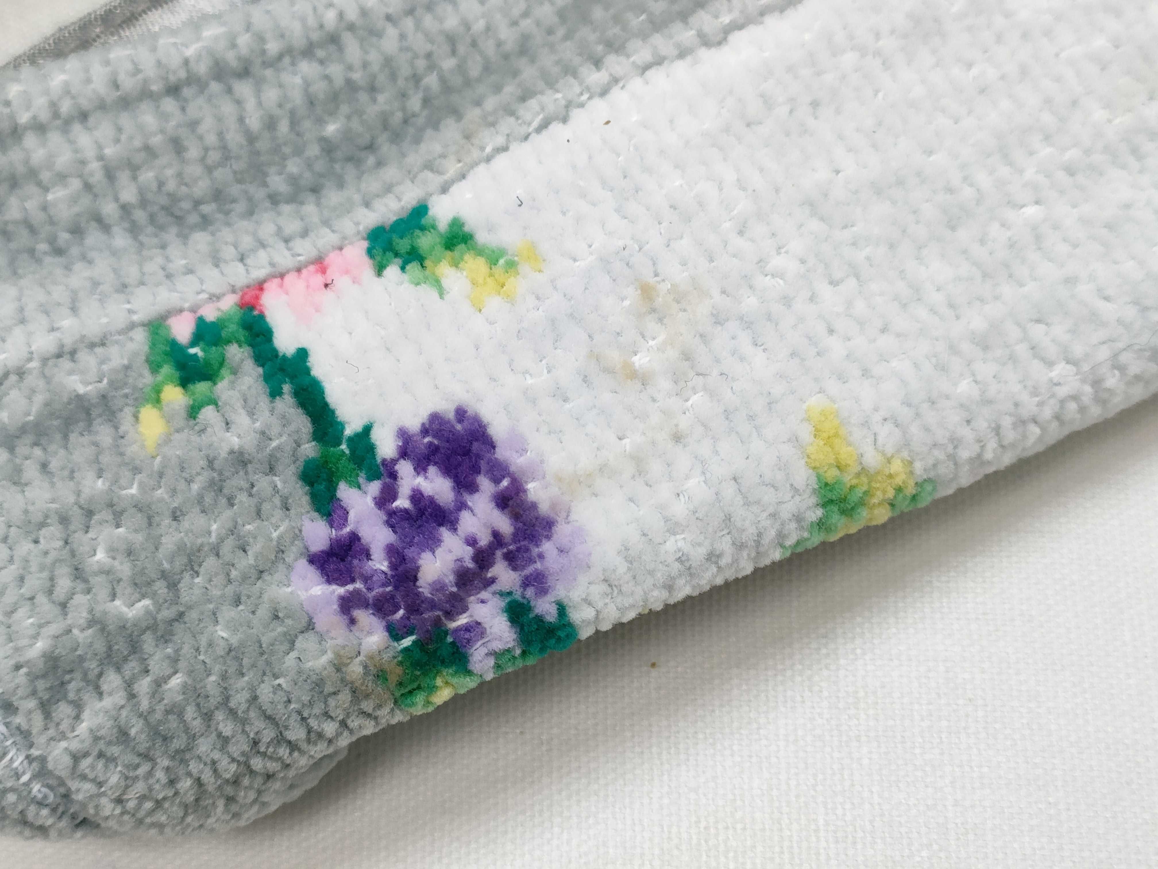 A Trio of Feiler Floral Chenille Tissue Box Covers