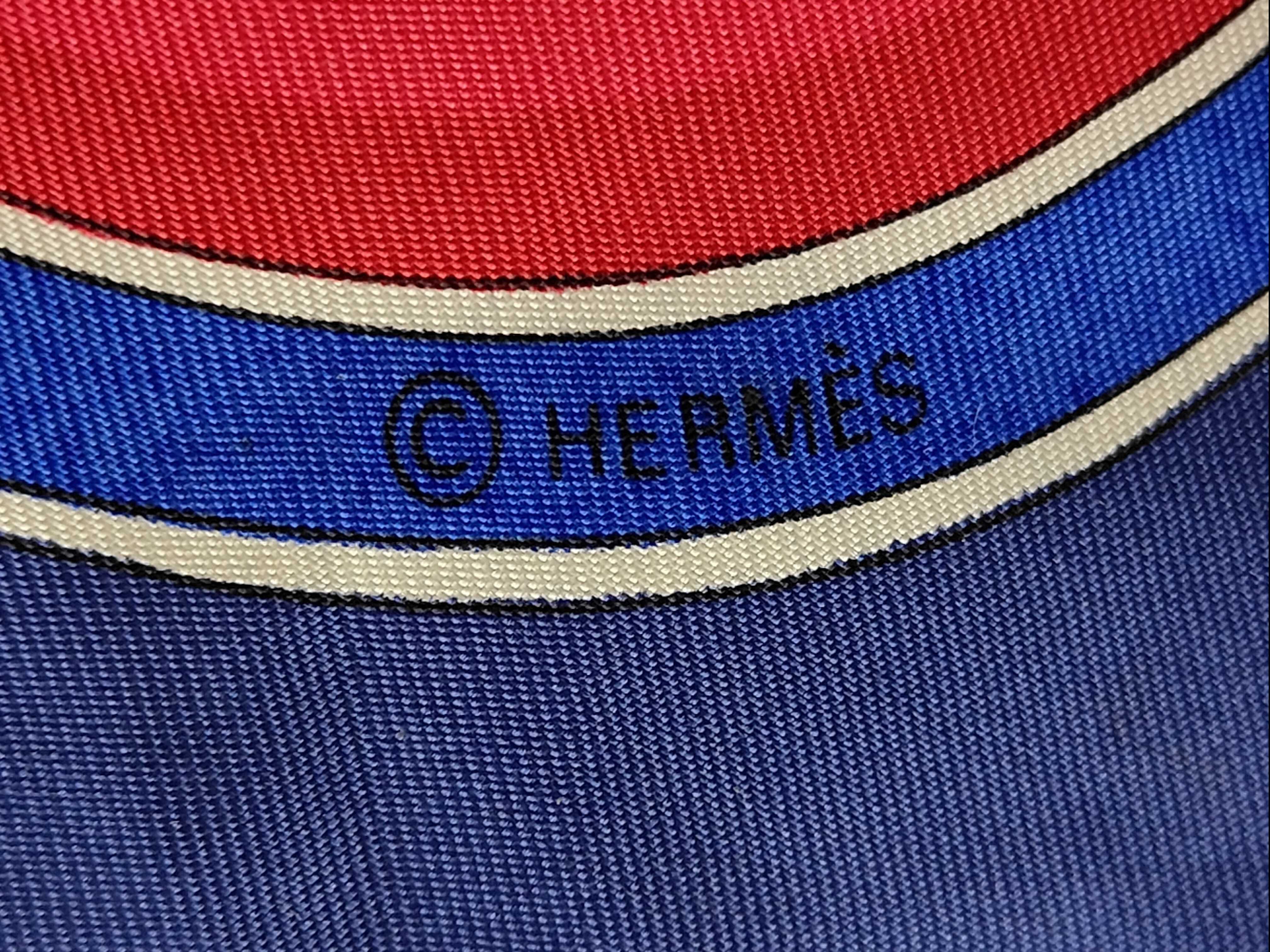 Hermes Silk Twill Scarf in Qu'importe le flacon Pattern