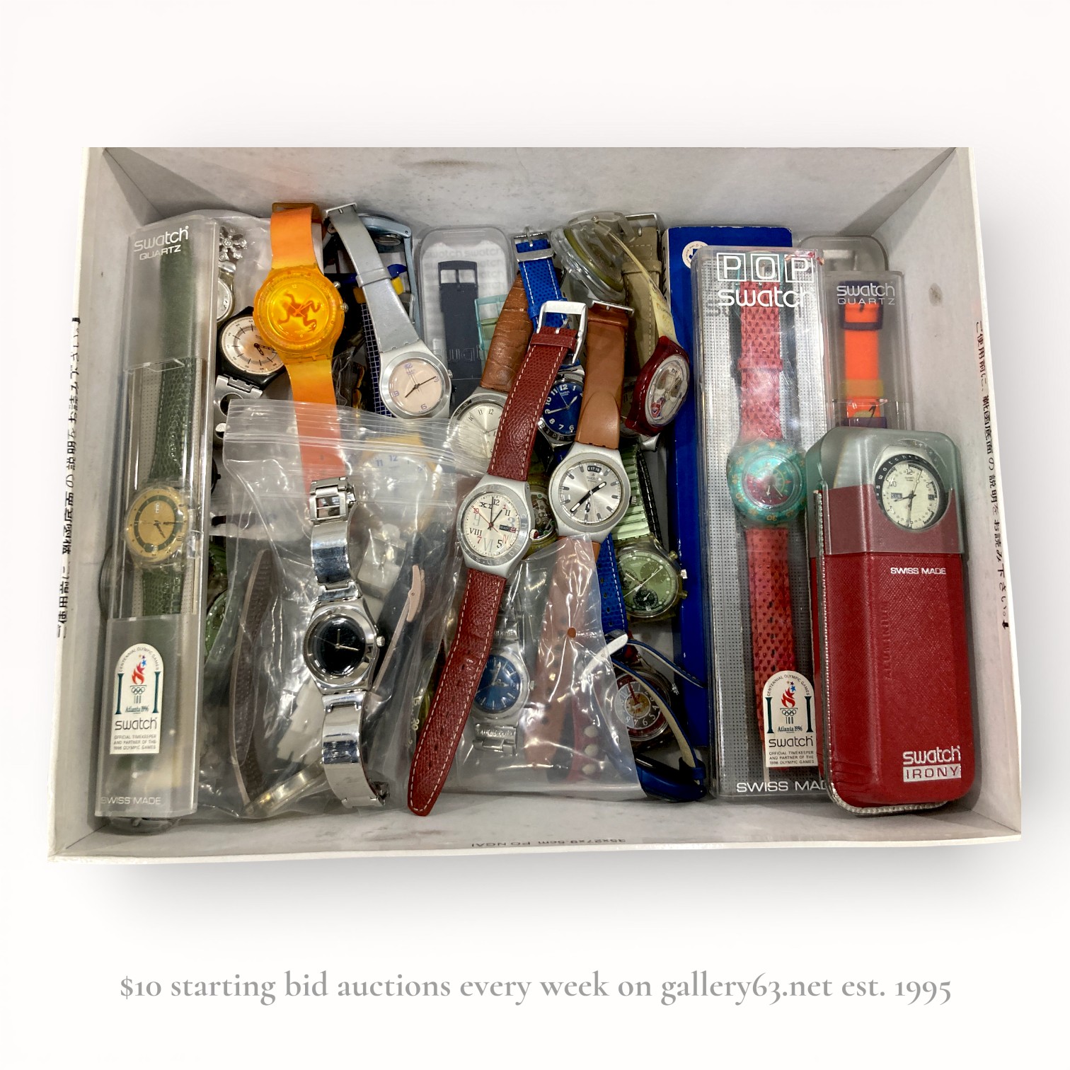 A Collection of Approximately 25 Swatch Wristwatches