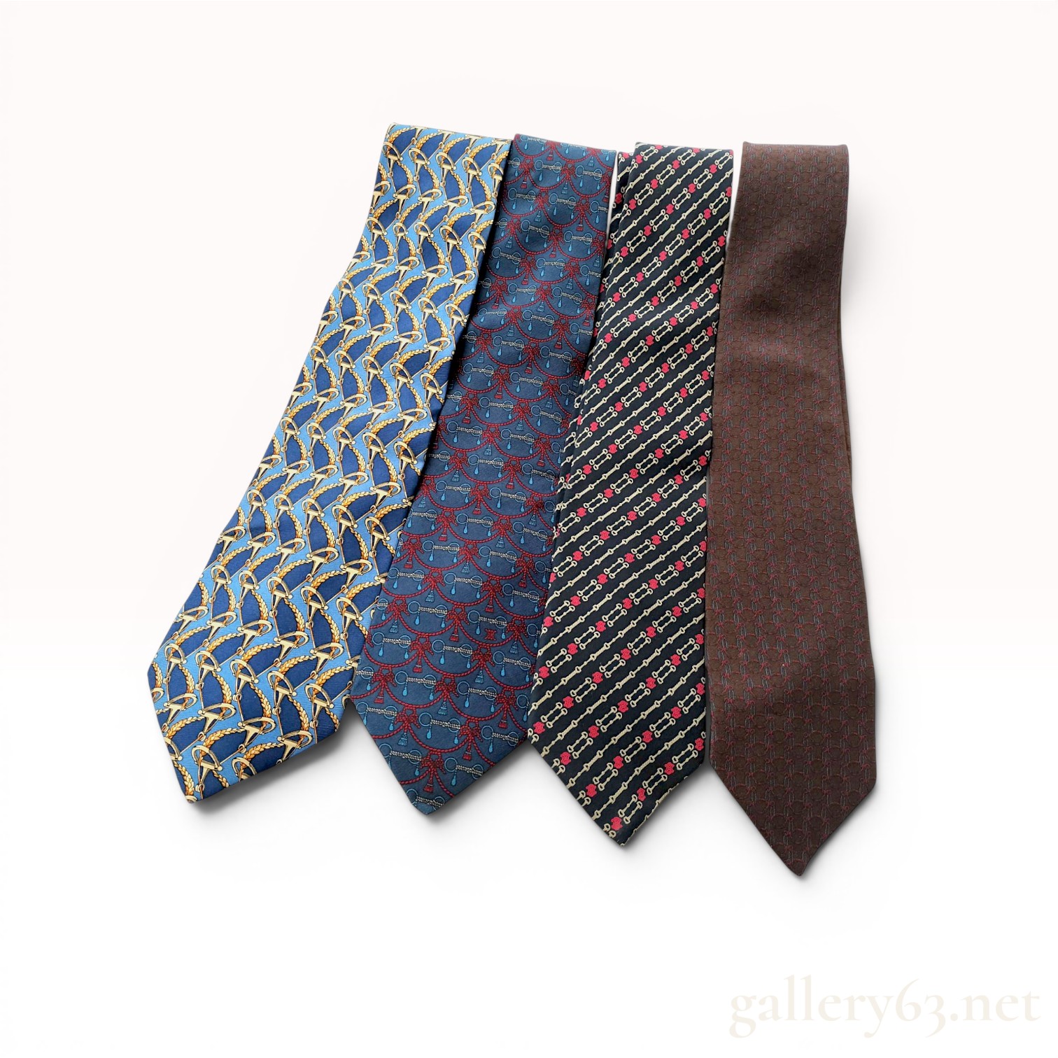 A Lot of Four Celine Paris Silk Neckties