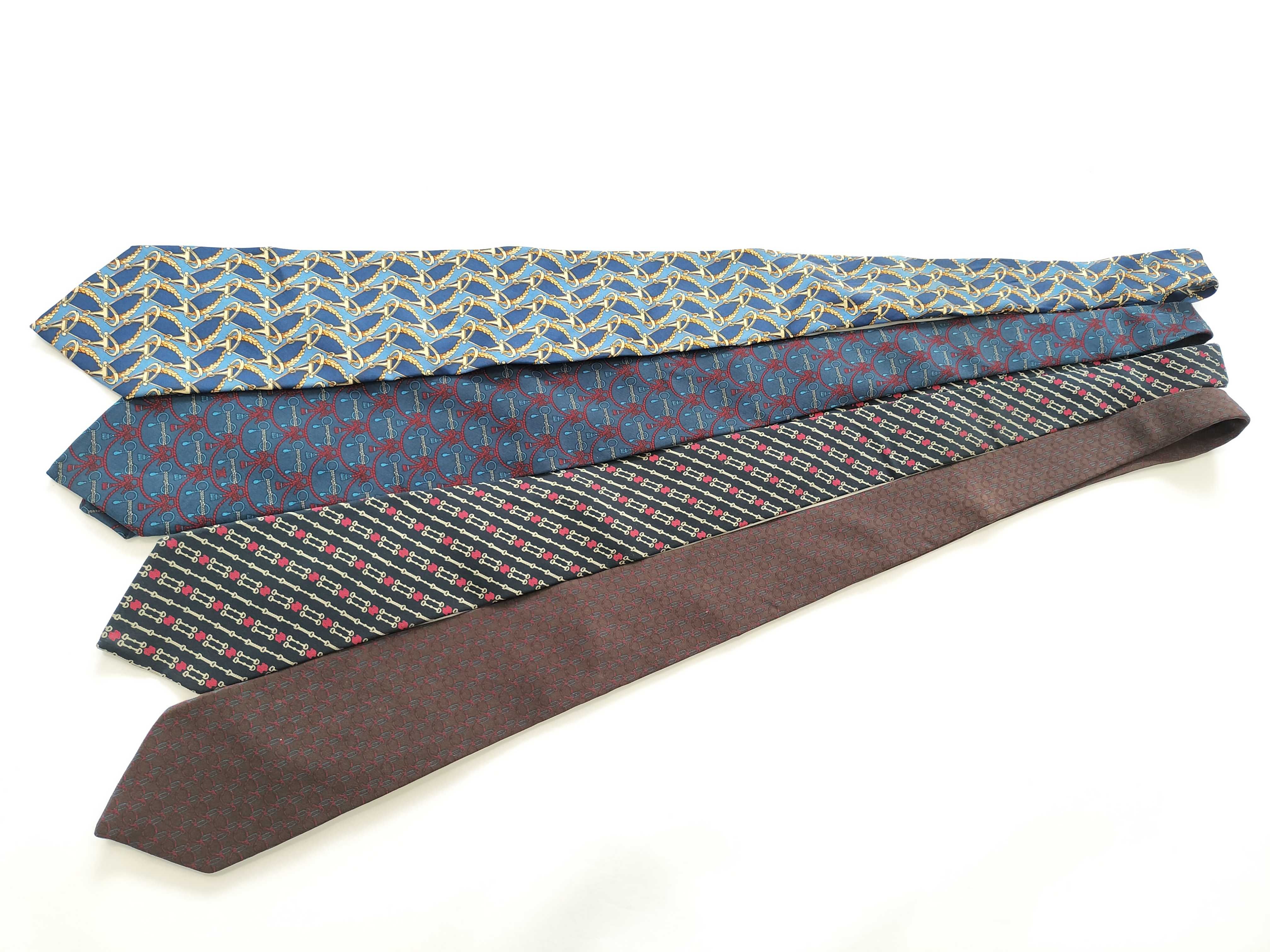 A Lot of Four Celine Paris Silk Neckties