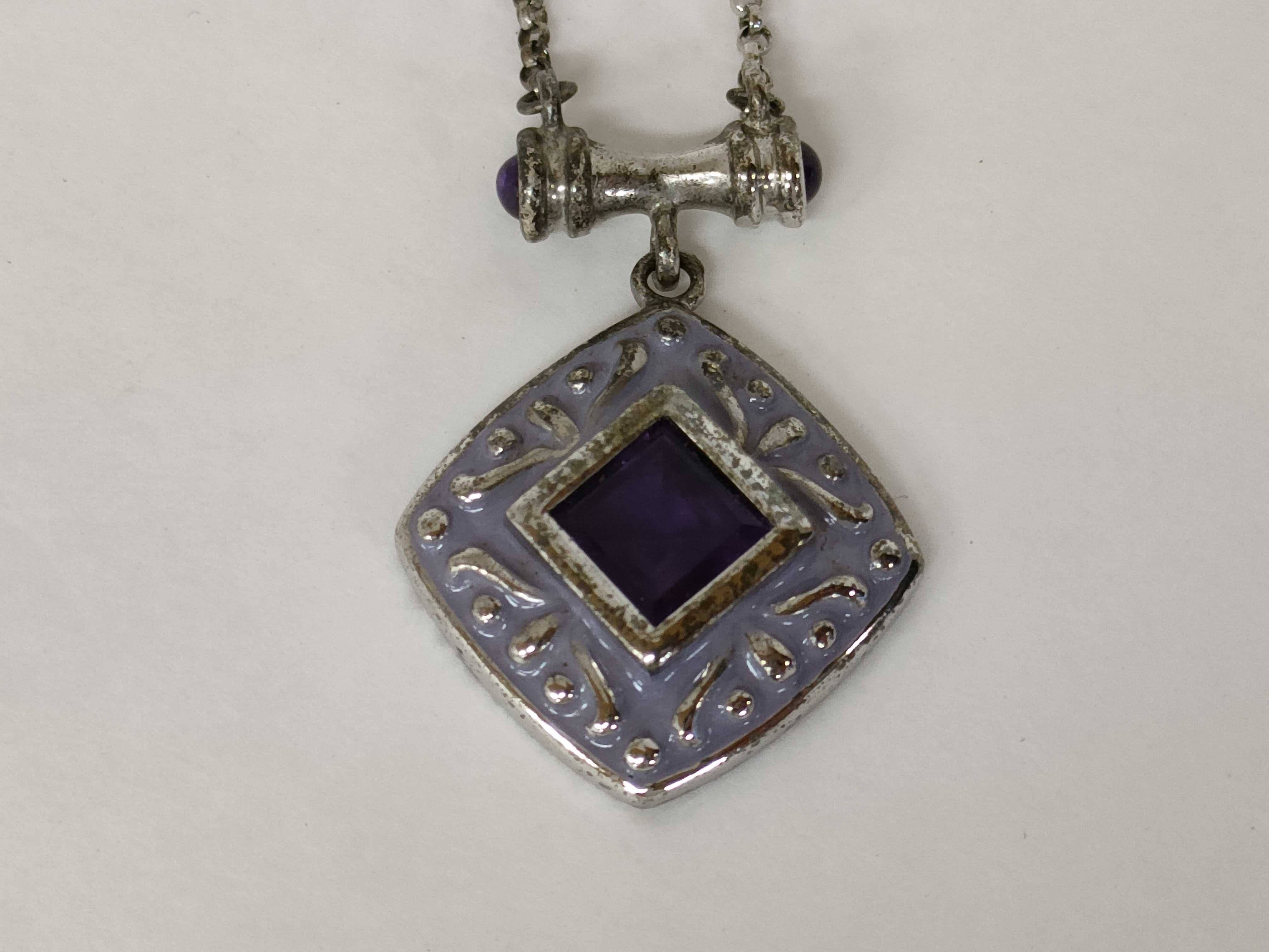 A Collection of Four Sterling Silver and Gemstone Jewelry Items