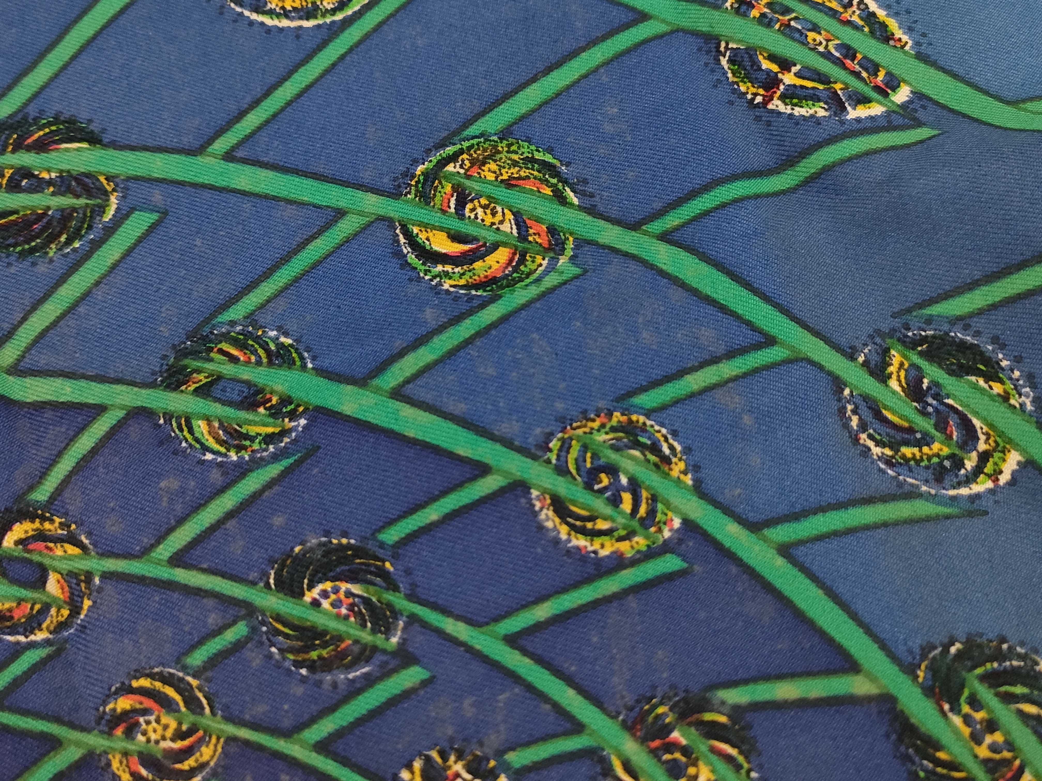 Hermes Les Feux de l'Espace 90cm Silk Carre Scarf