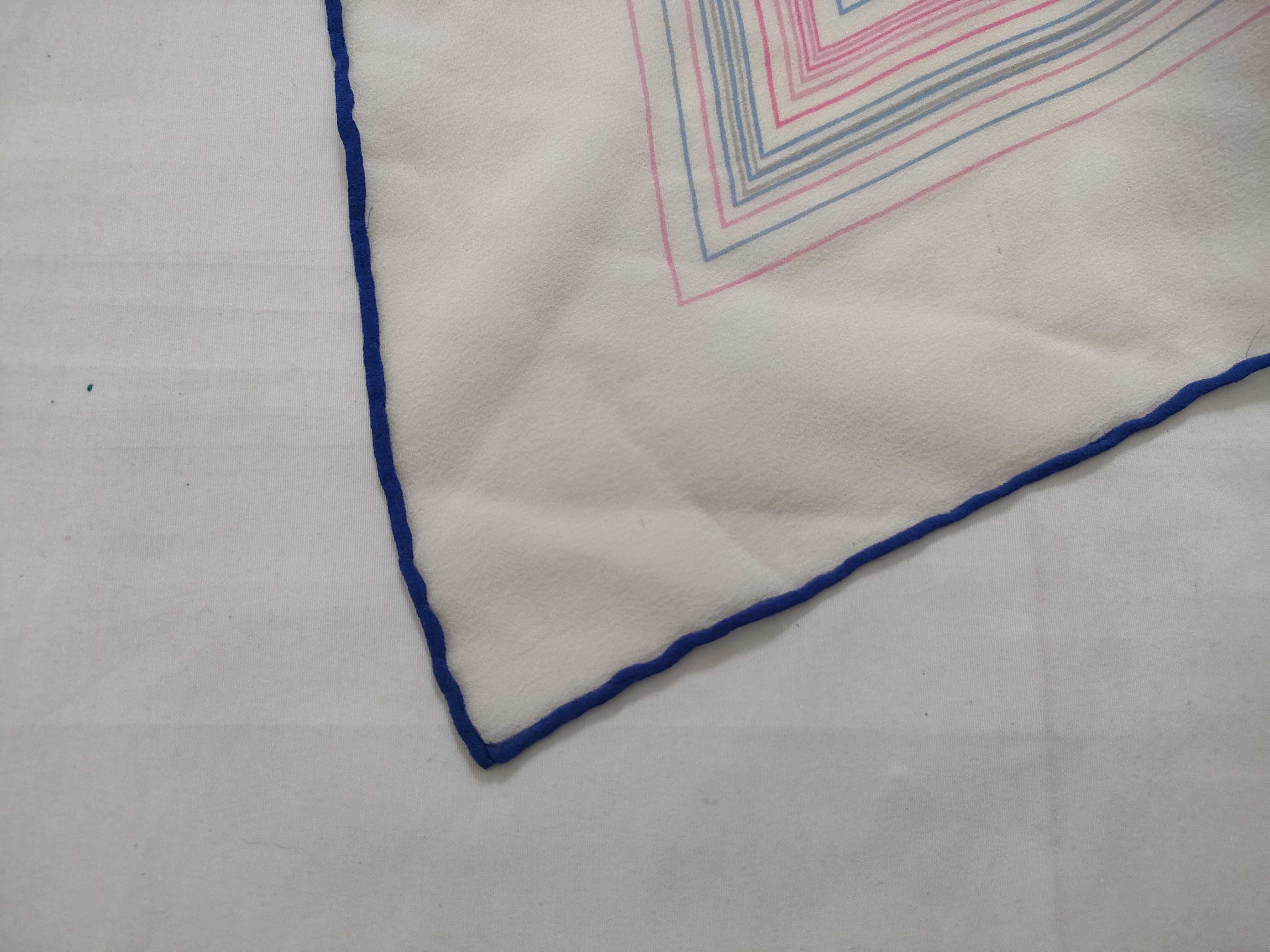 Yves Saint Laurent Geometric Pattern Silk Scarf