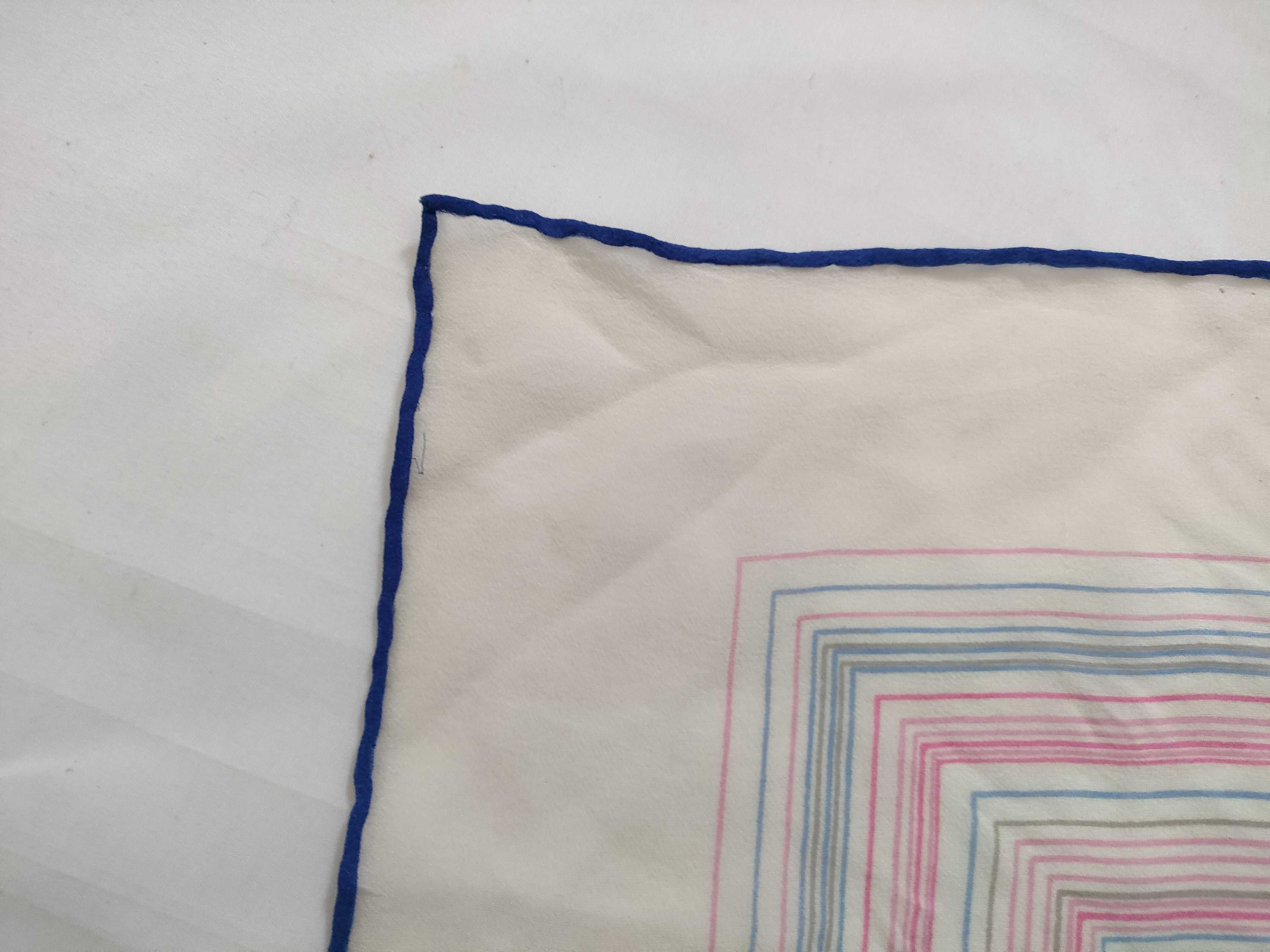 Yves Saint Laurent Geometric Pattern Silk Scarf