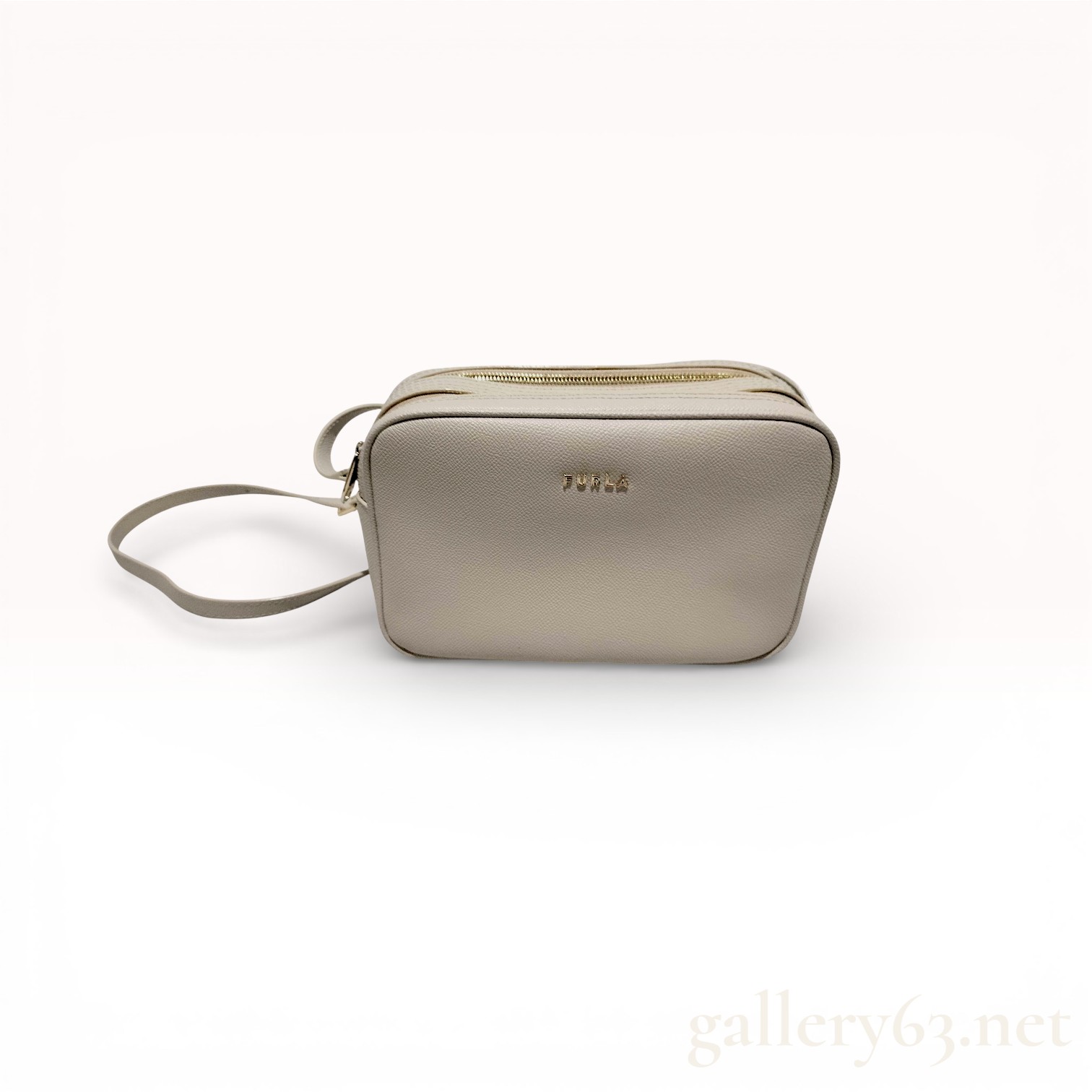 Furla Lilli Saffiano Leather Double Zip Camera Crossbody Bag