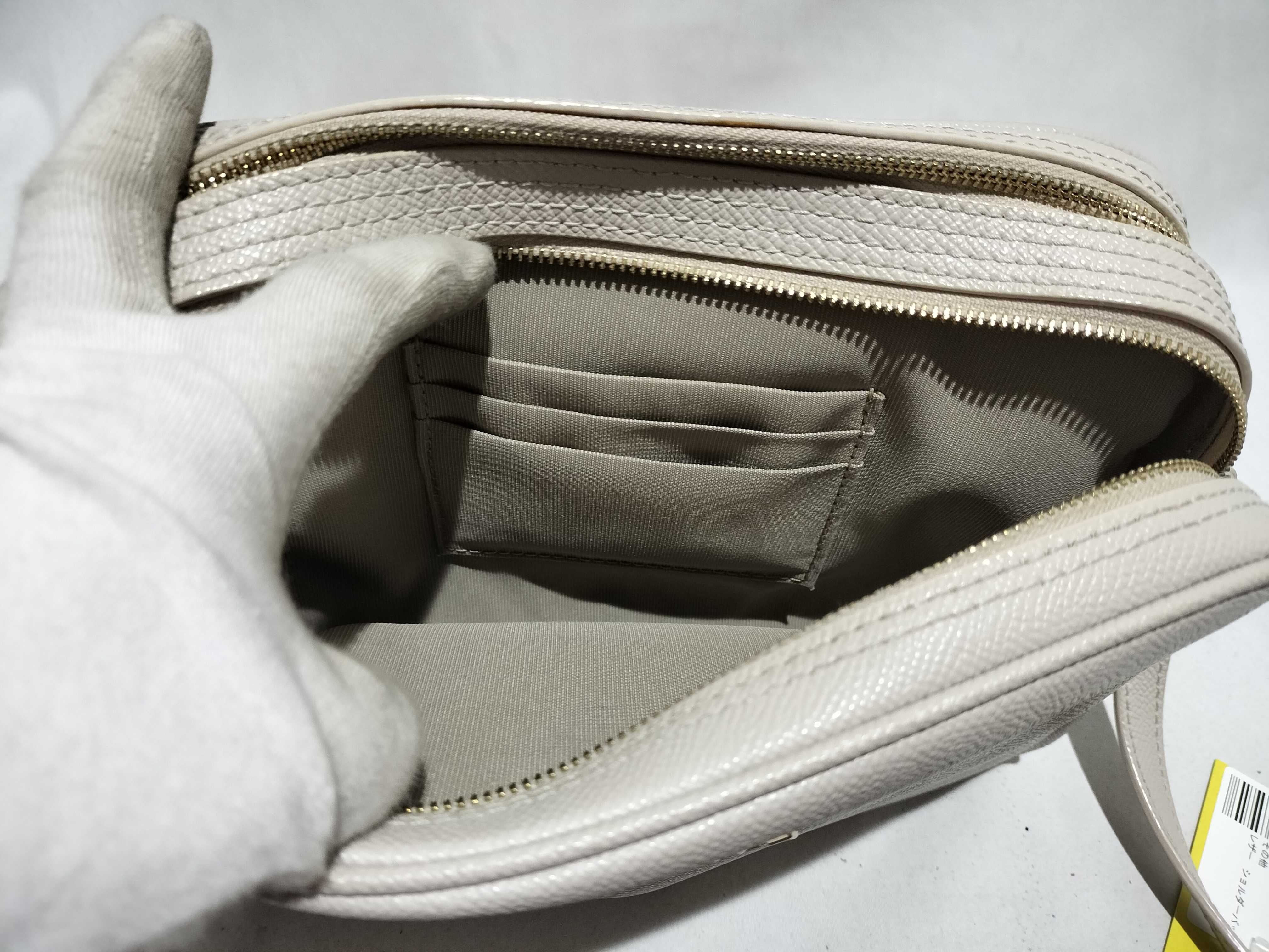 Furla Lilli Saffiano Leather Double Zip Camera Crossbody Bag