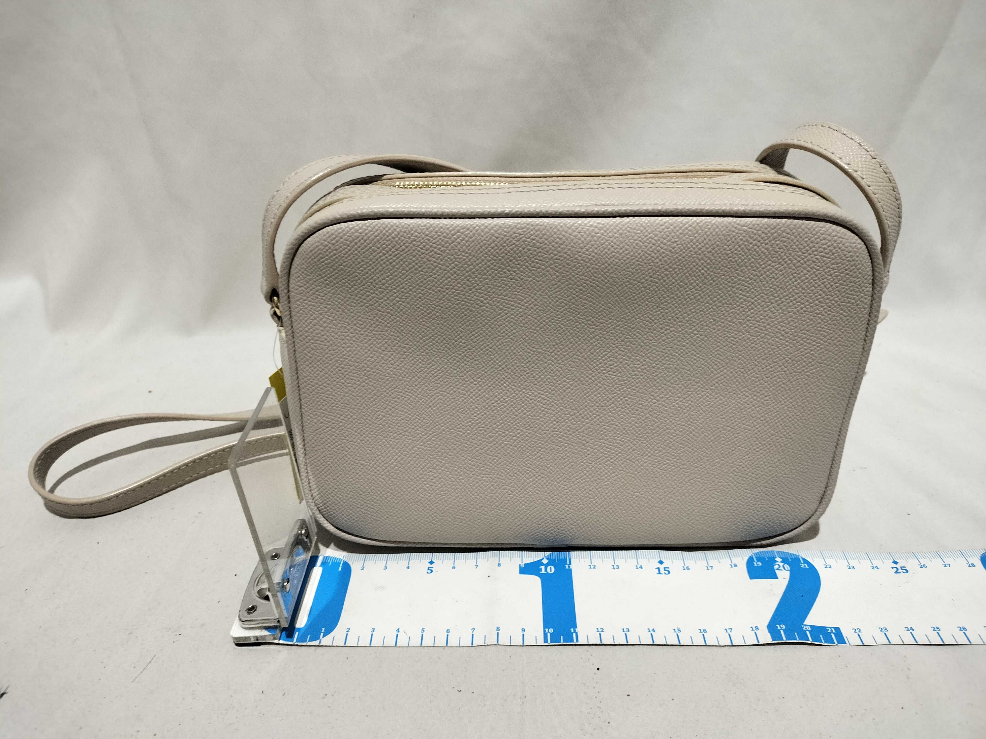 Furla Lilli Saffiano Leather Double Zip Camera Crossbody Bag