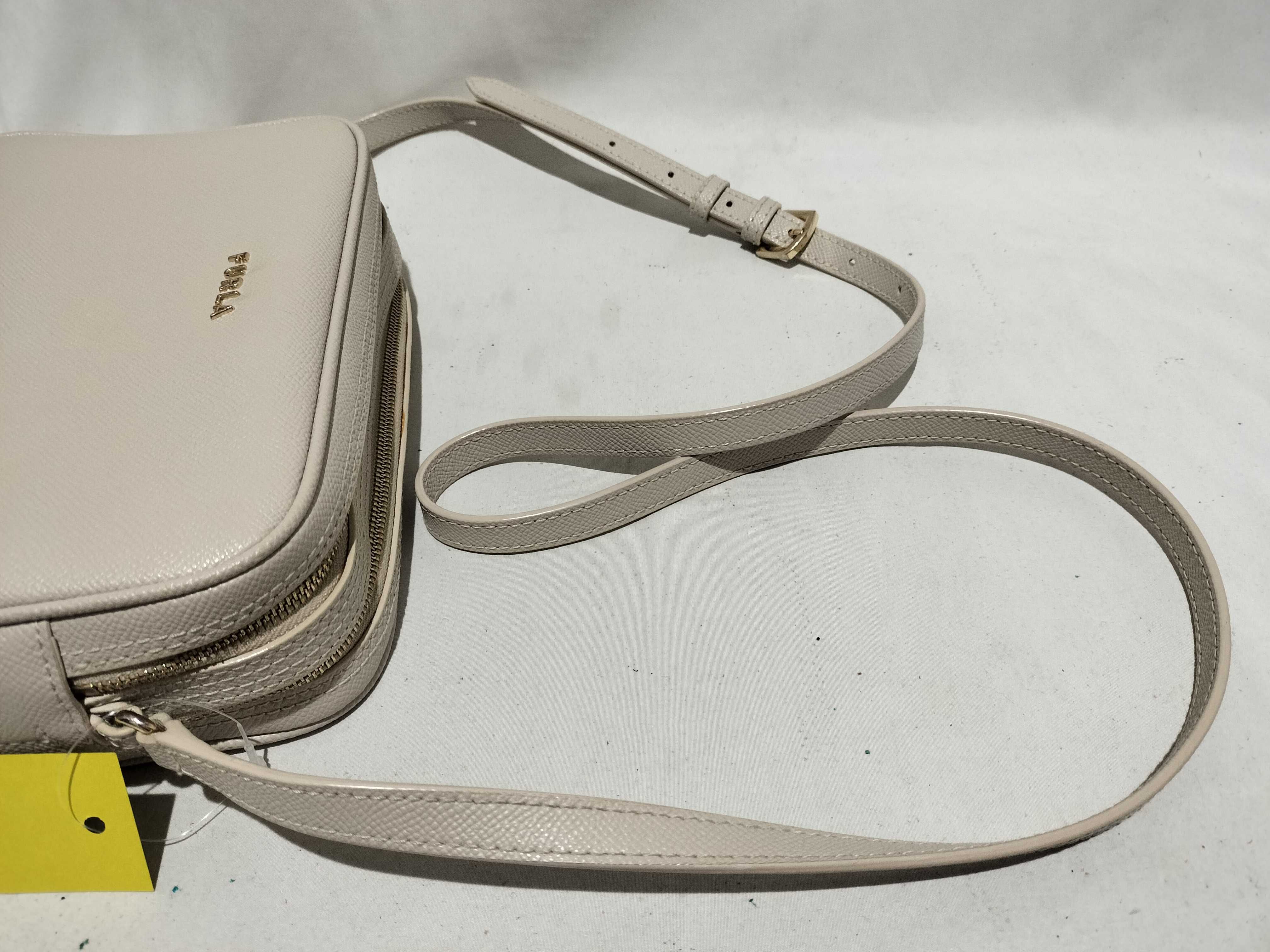 Furla Lilli Saffiano Leather Double Zip Camera Crossbody Bag