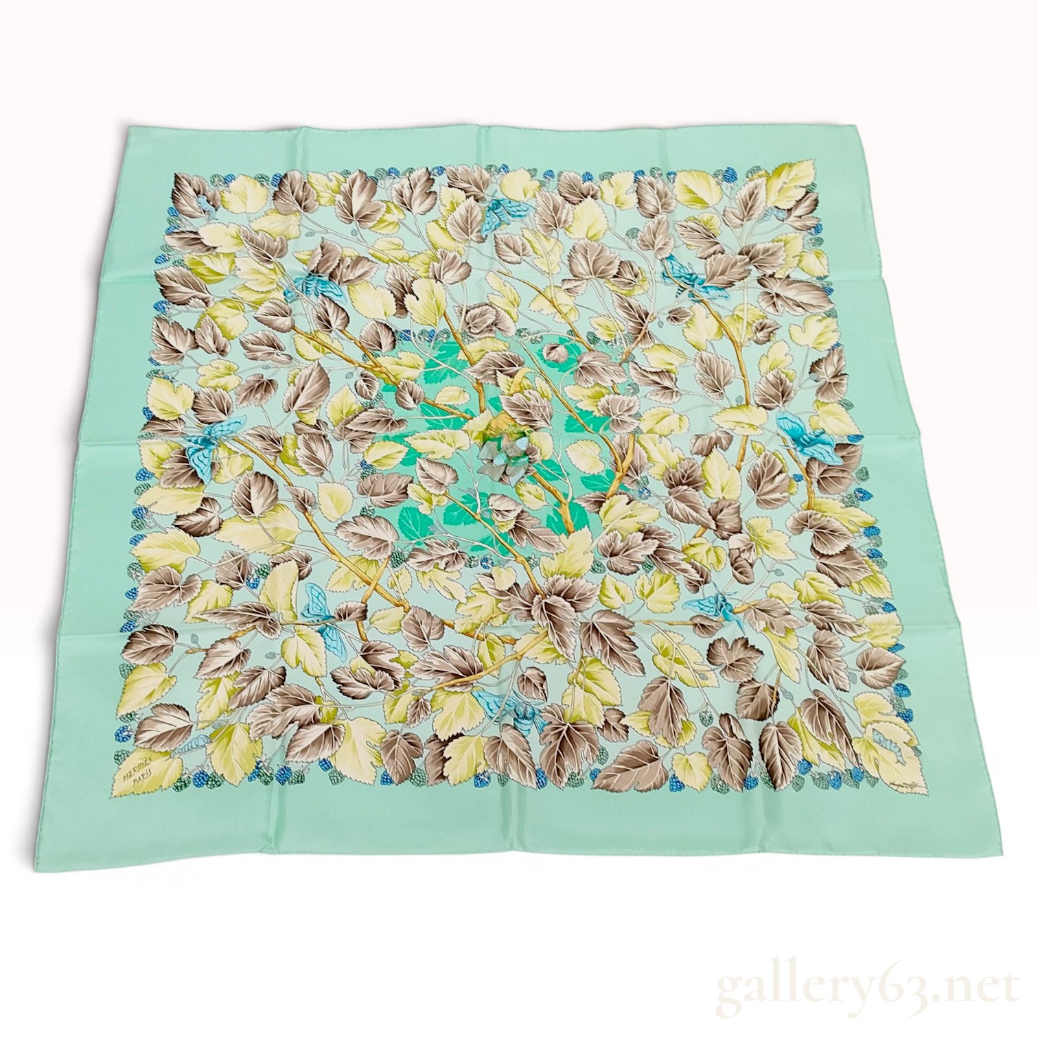Hermes Les Mures Silk Carre 90 Scarf by Philippe Ledoux