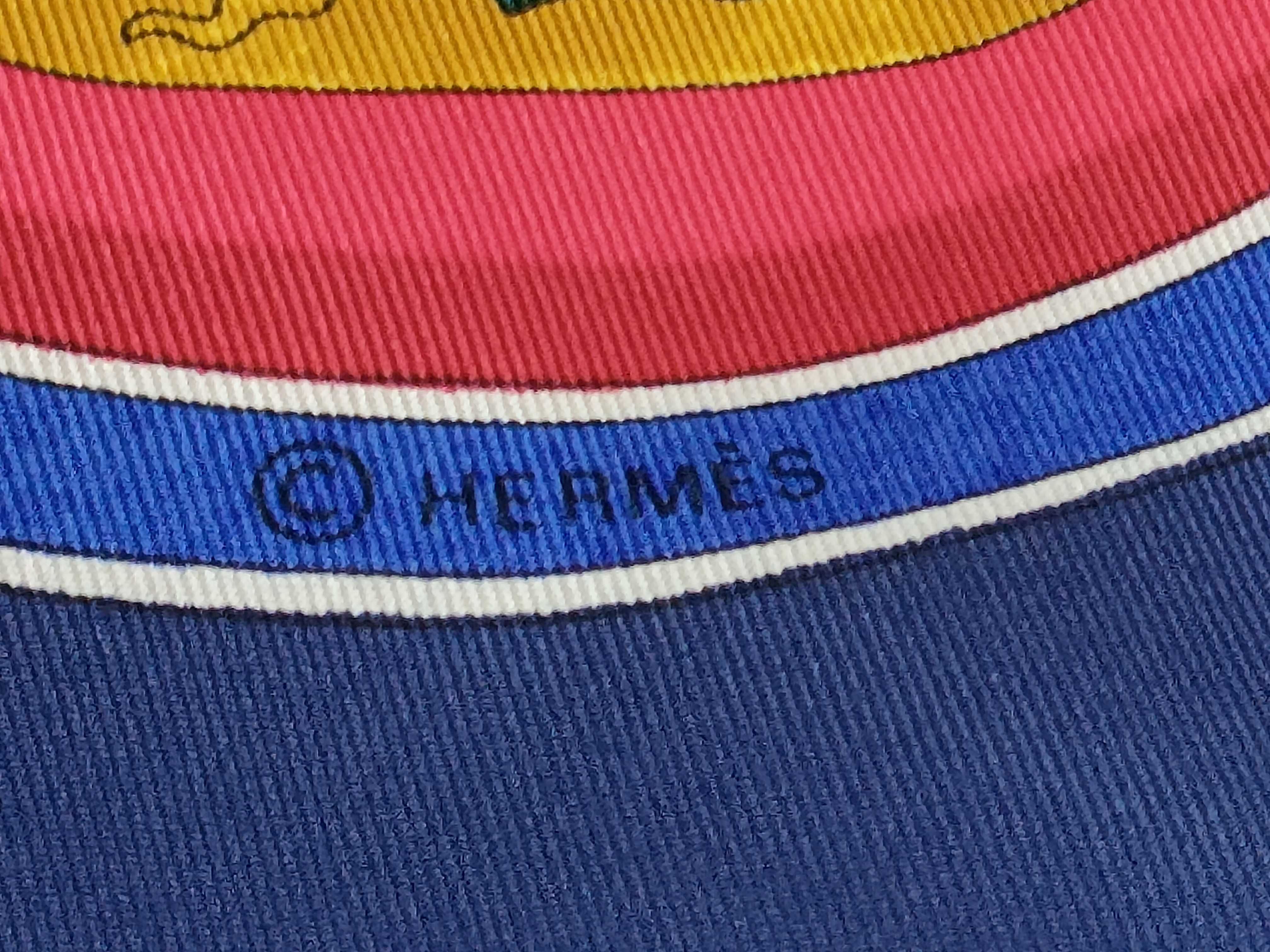 Hermes Qu'importe le flacon Silk Carre 90 Scarf