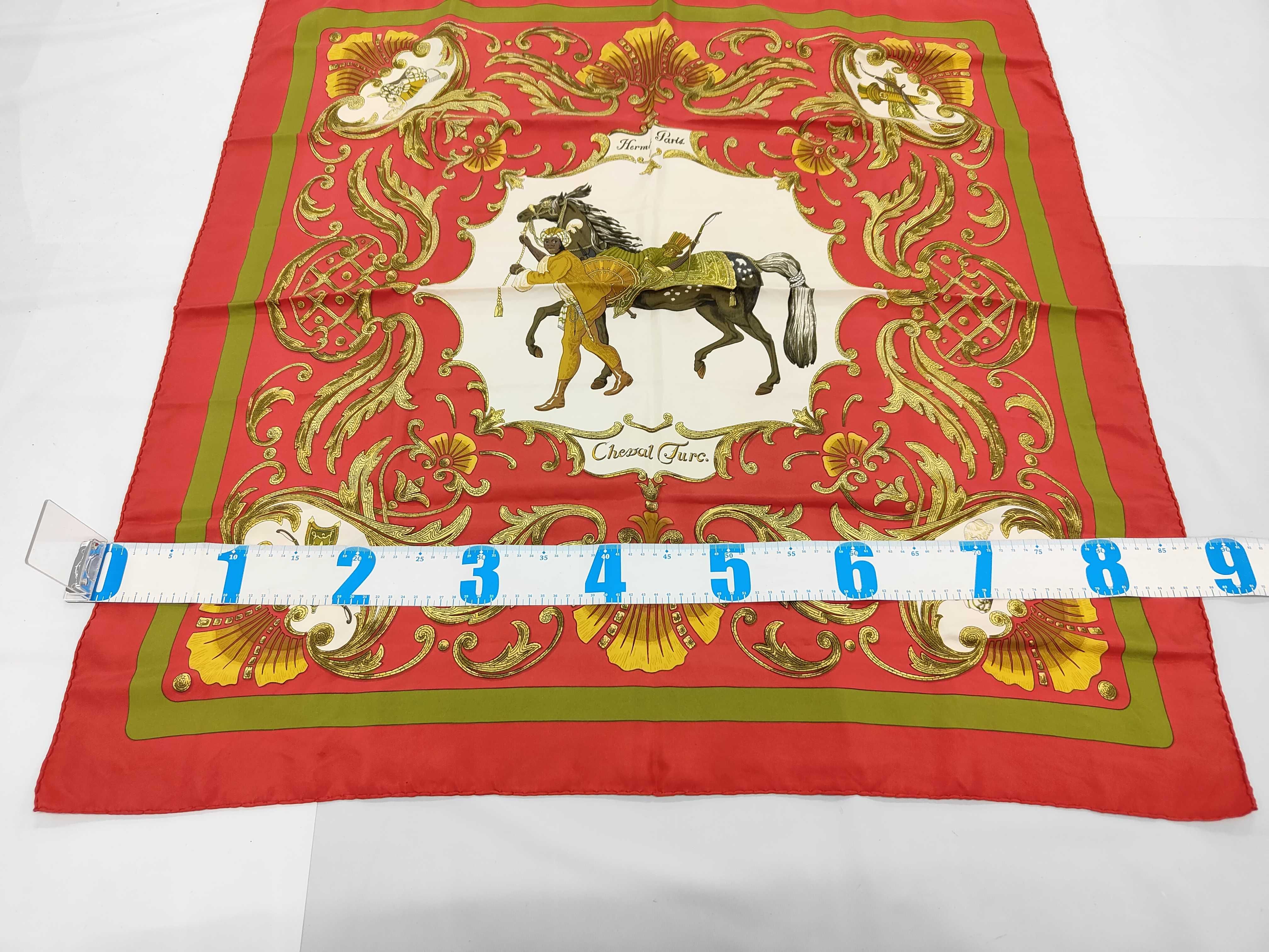 Hermes Cheval Turc Silk Scarf with Box