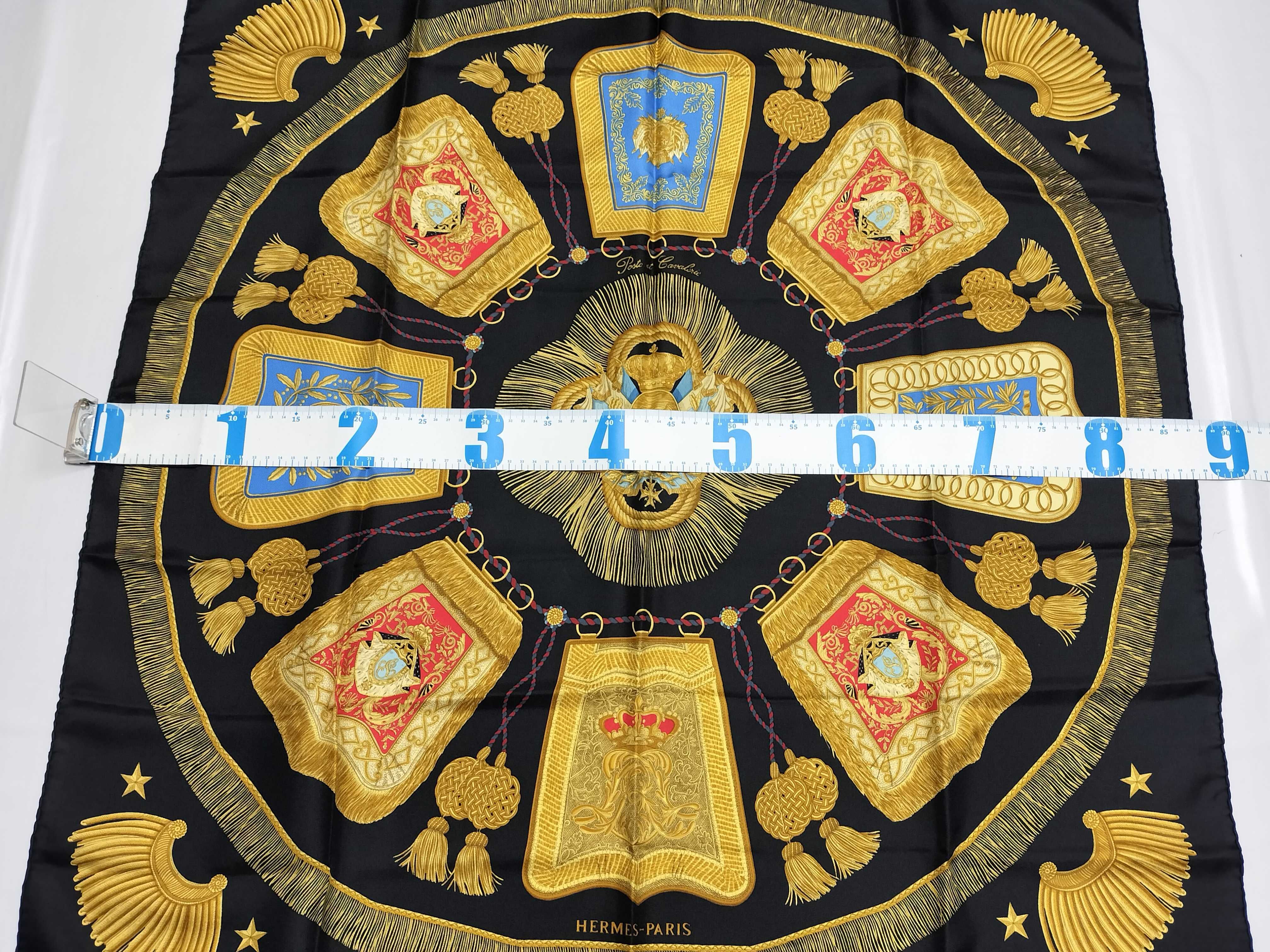 Hermes Poste et Cavalerie Silk Carre 90