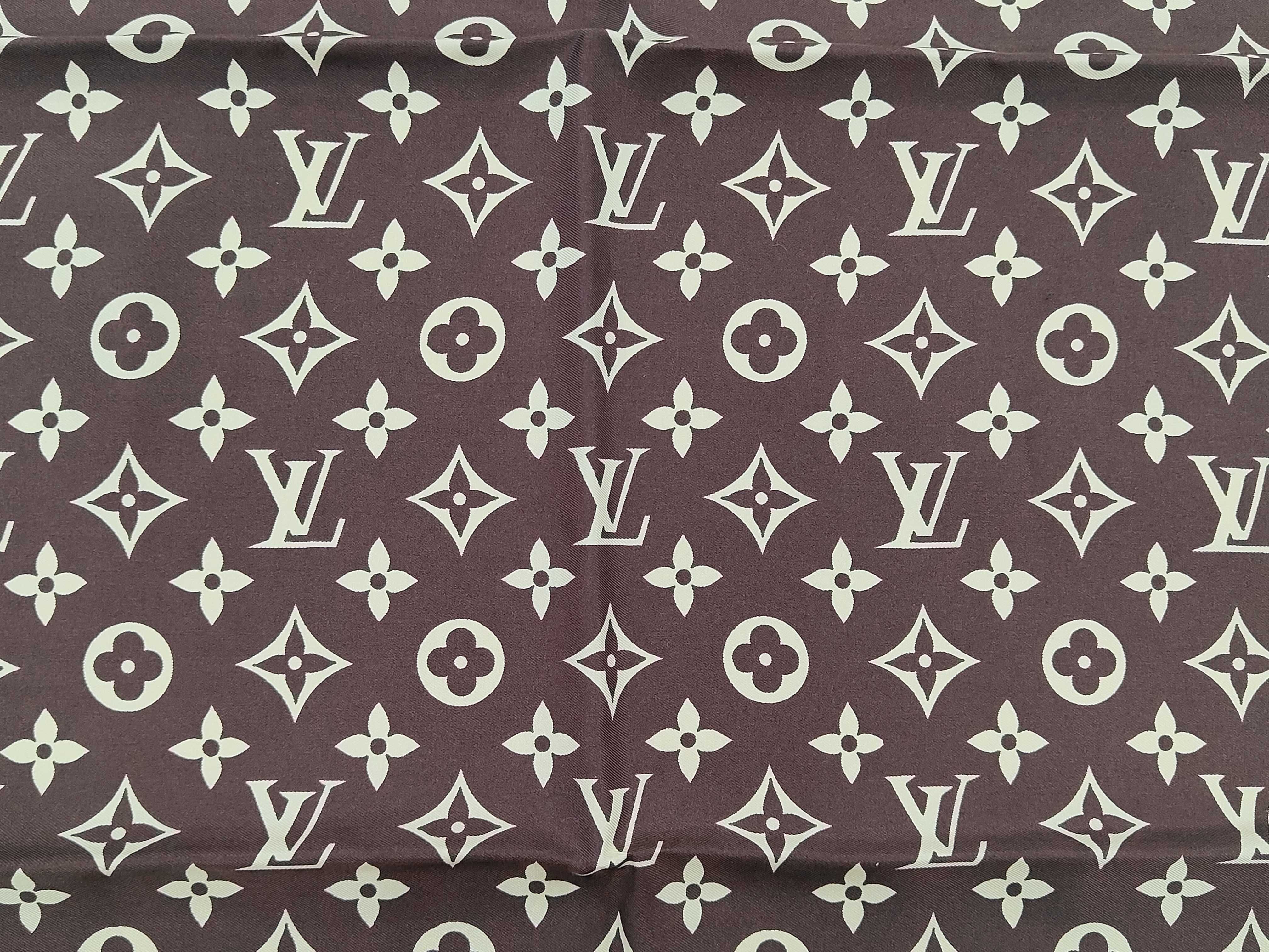Louis Vuitton Monogram Silk Twill Square Scarf