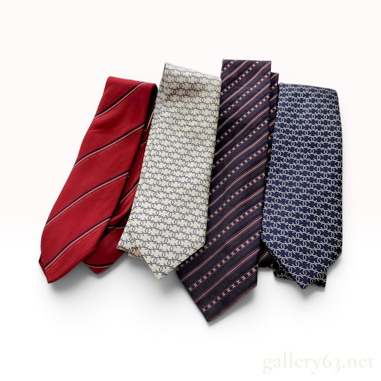 A Collection of Chanel Silk Neckties