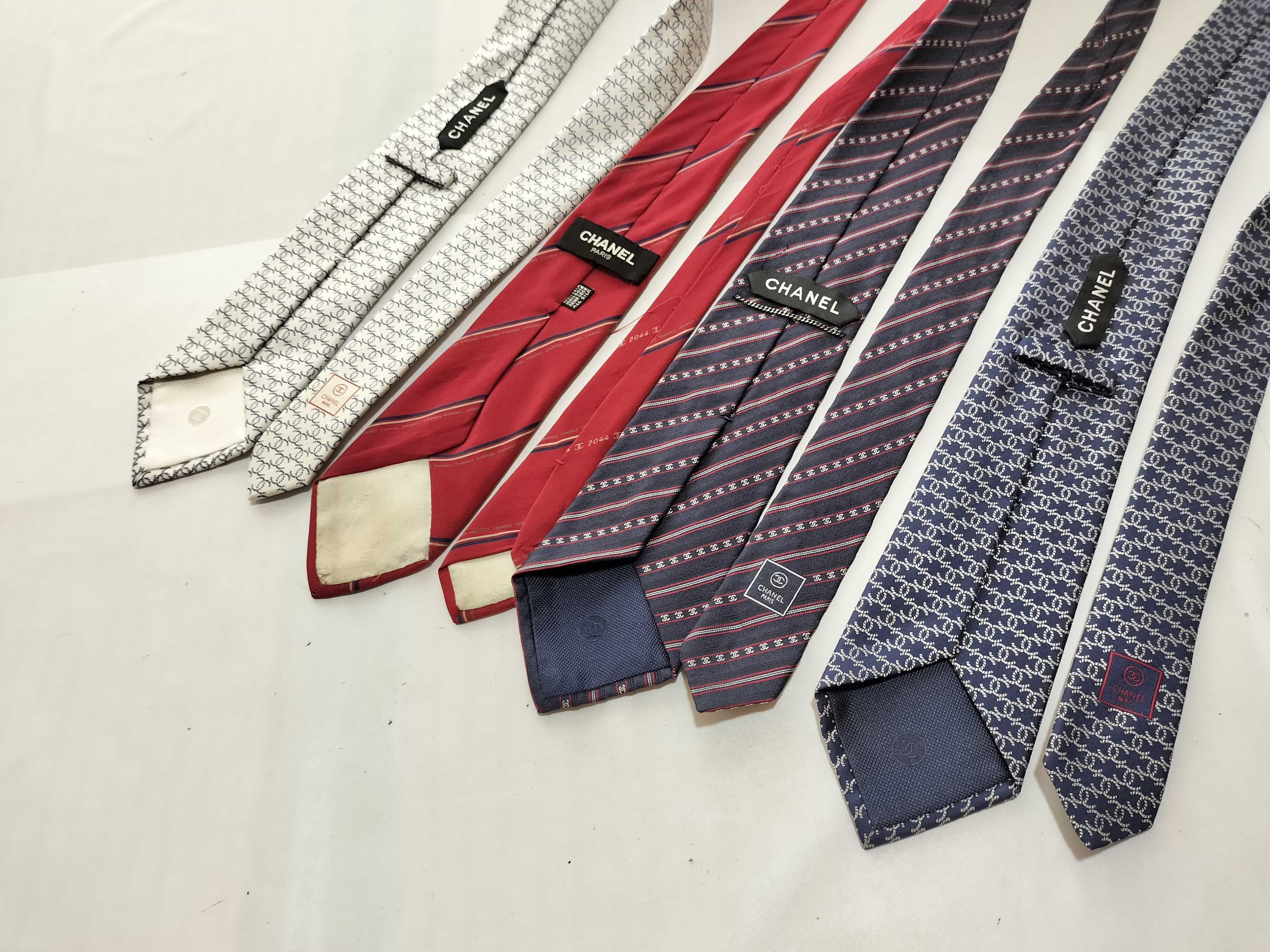 A Collection of Chanel Silk Neckties