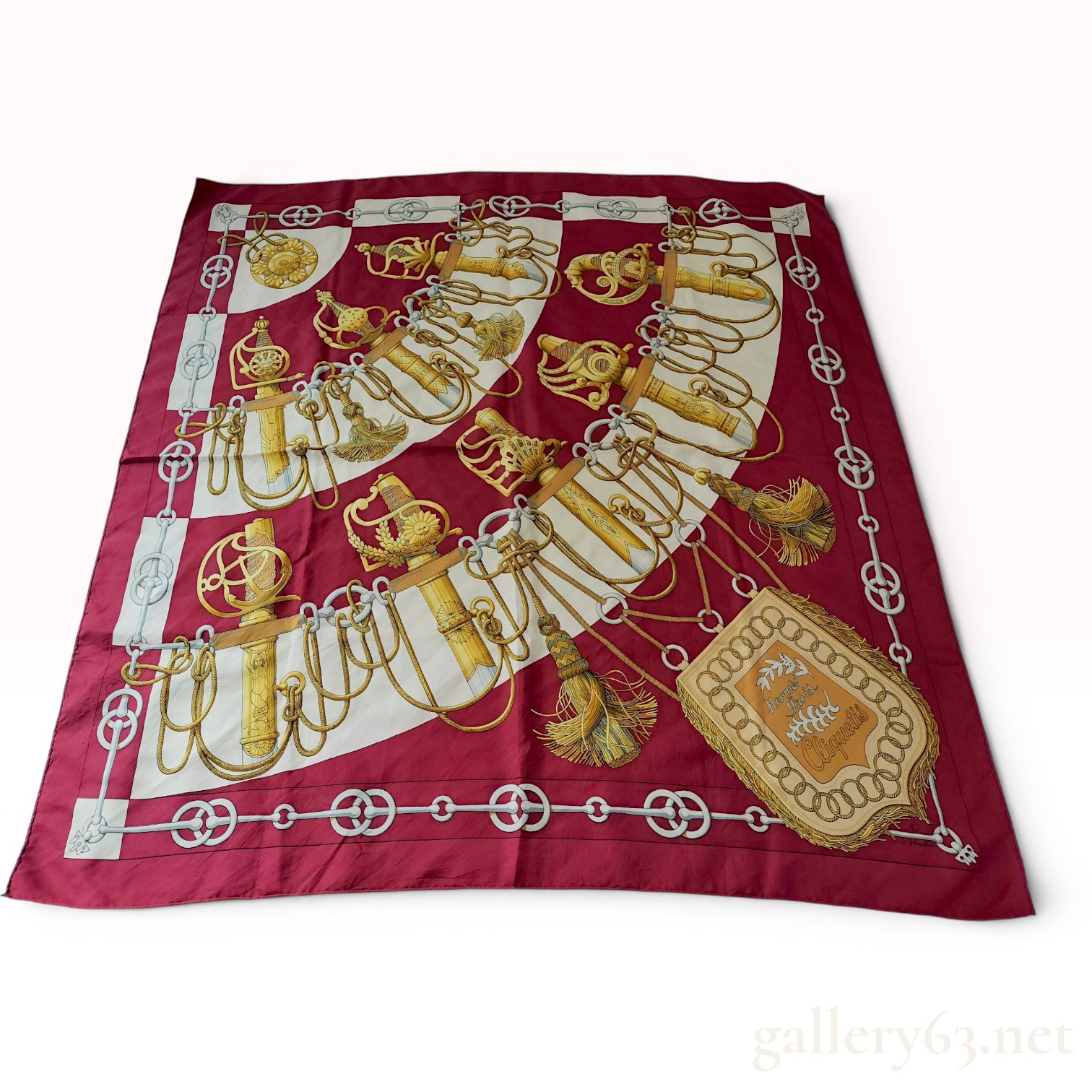 Hermes Cliquetis Silk Scarf by Julia Abadie