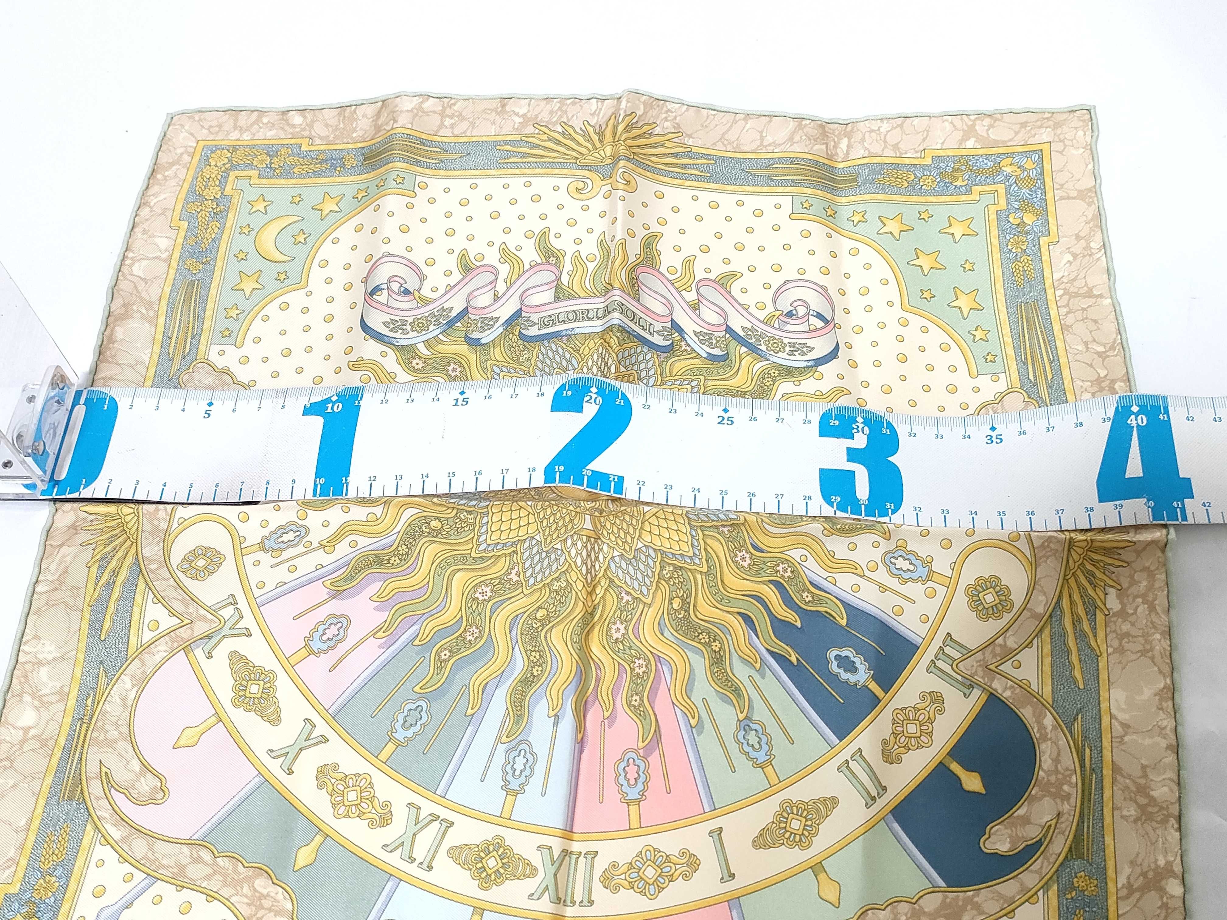 Hermes Carpe Diem Gloria Soli Silk Scarf by Caty Latham