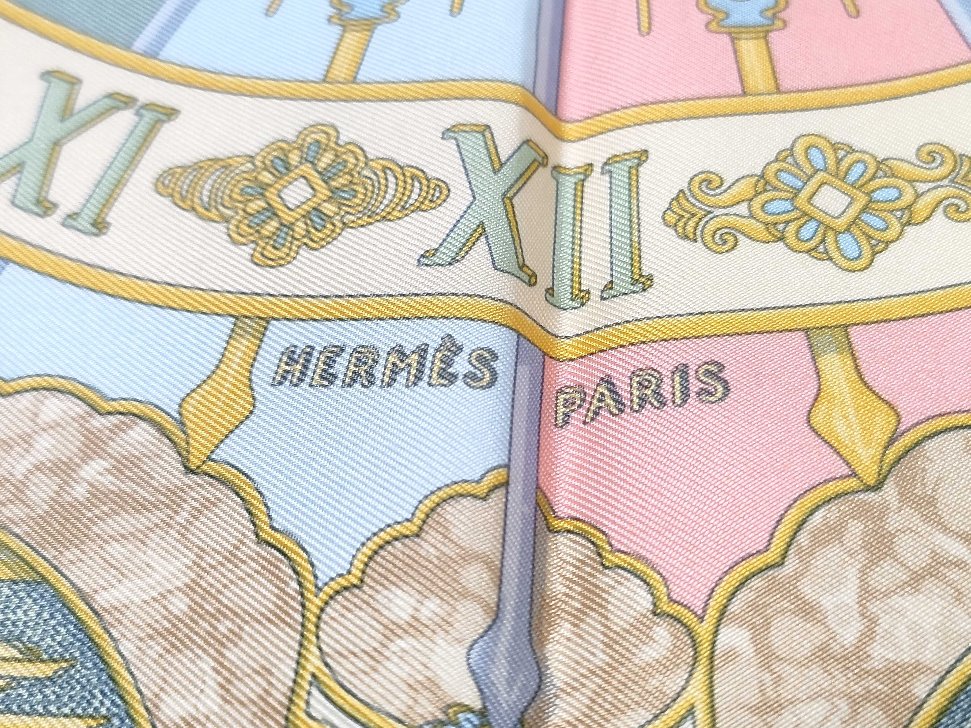 Hermes Carpe Diem Gloria Soli Silk Scarf by Caty Latham
