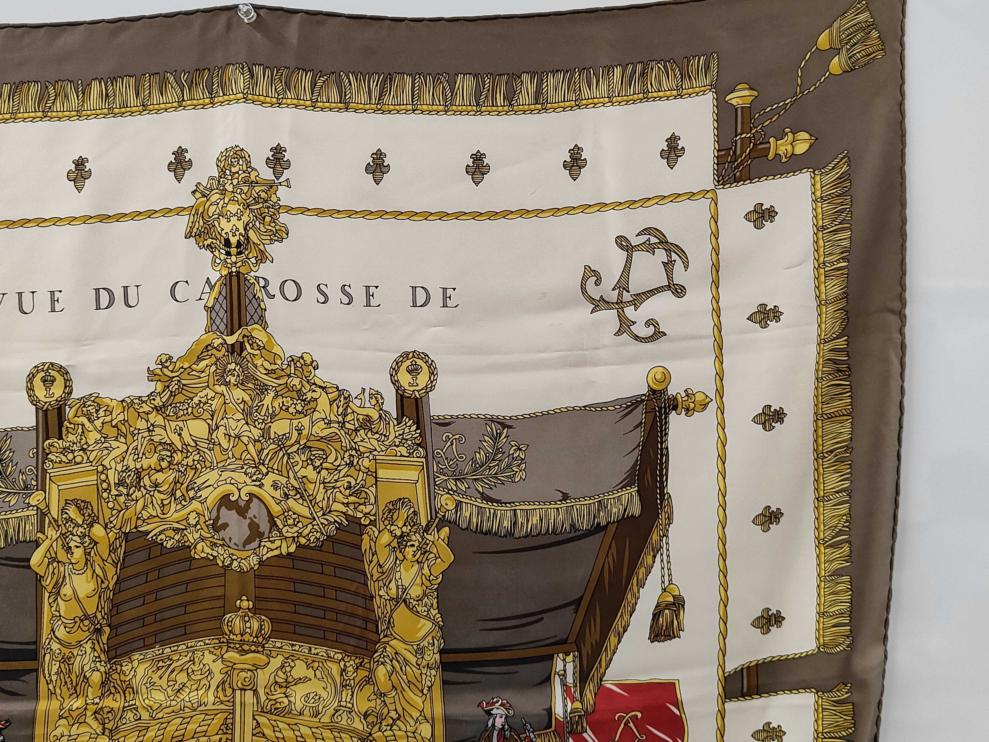Hermes Silk Scarf Vue du Carrosse de la Galere La Reale
