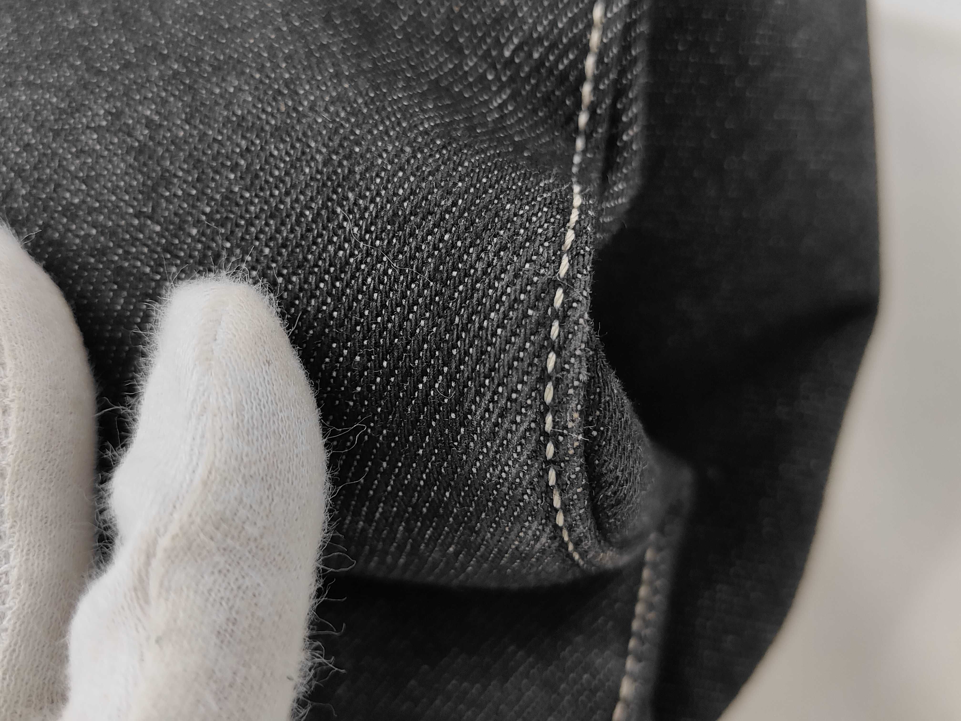 Christian Dior Black Denim and Leather Jeans Pocket Tote Bag