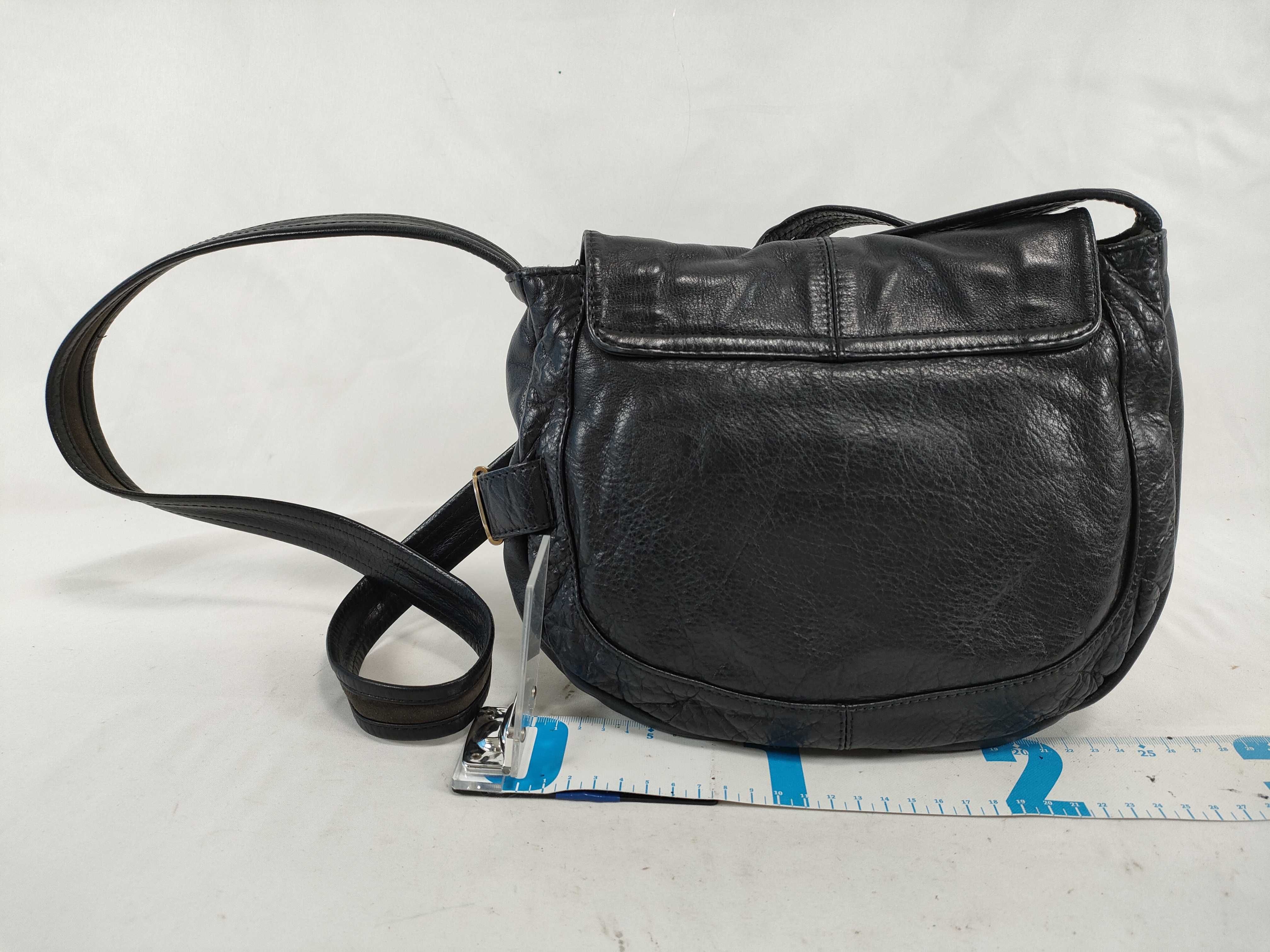 See by Chloe Black Leather Zip-Knot Saddle Bag