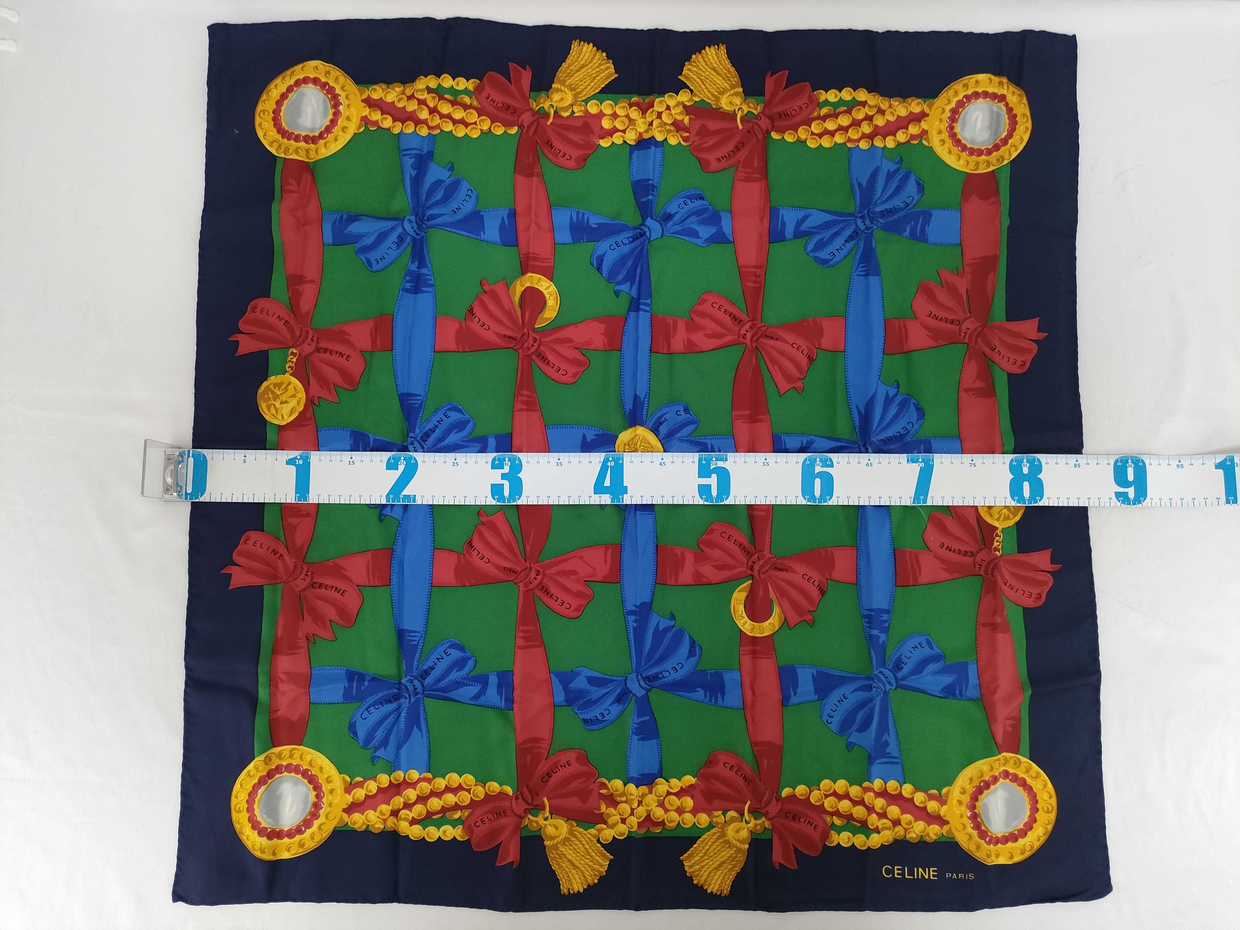 Celine Paris Square Silk Scarf