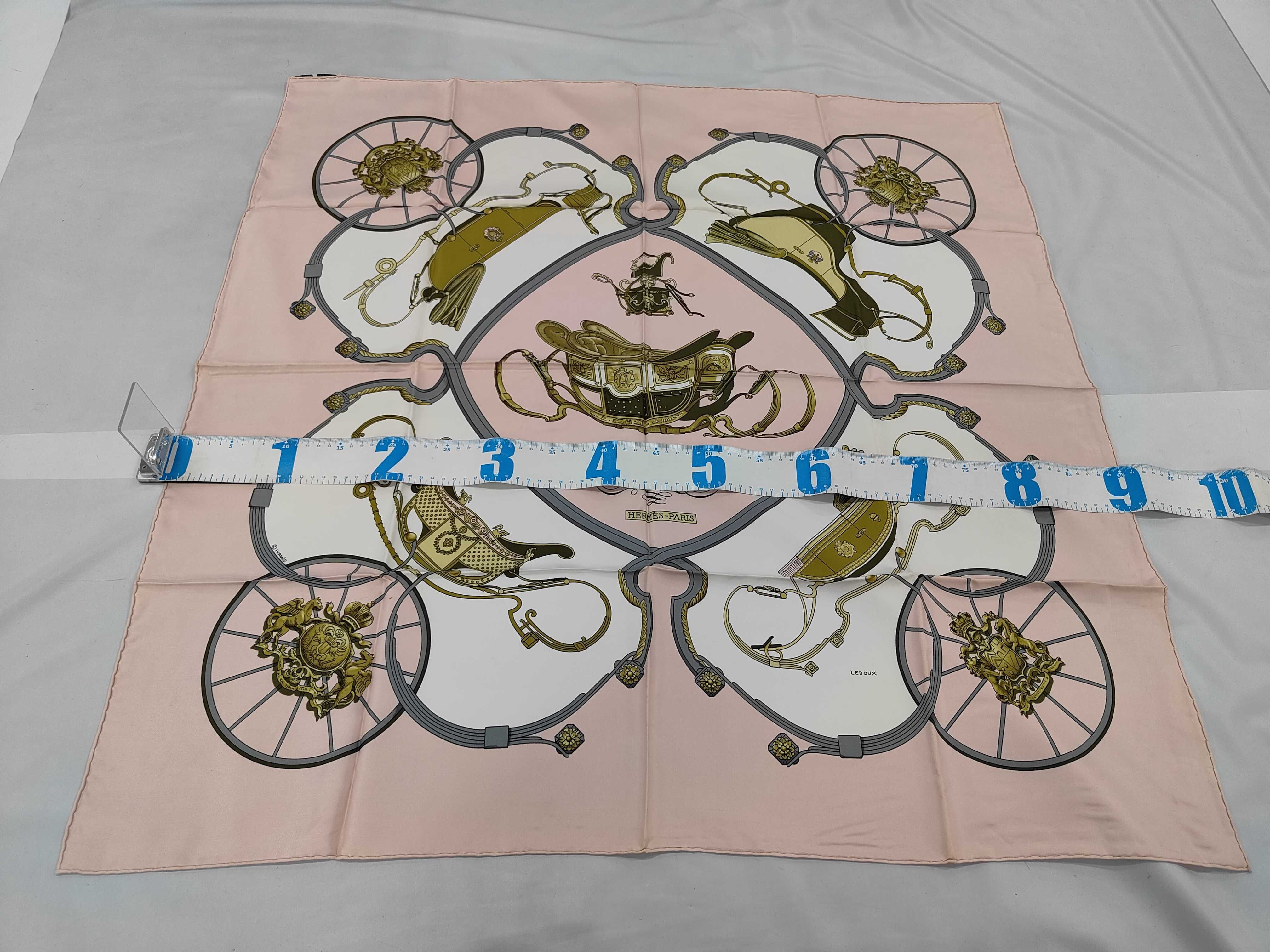 Hermes Springs Silk Carre Scarf by Philippe Ledoux