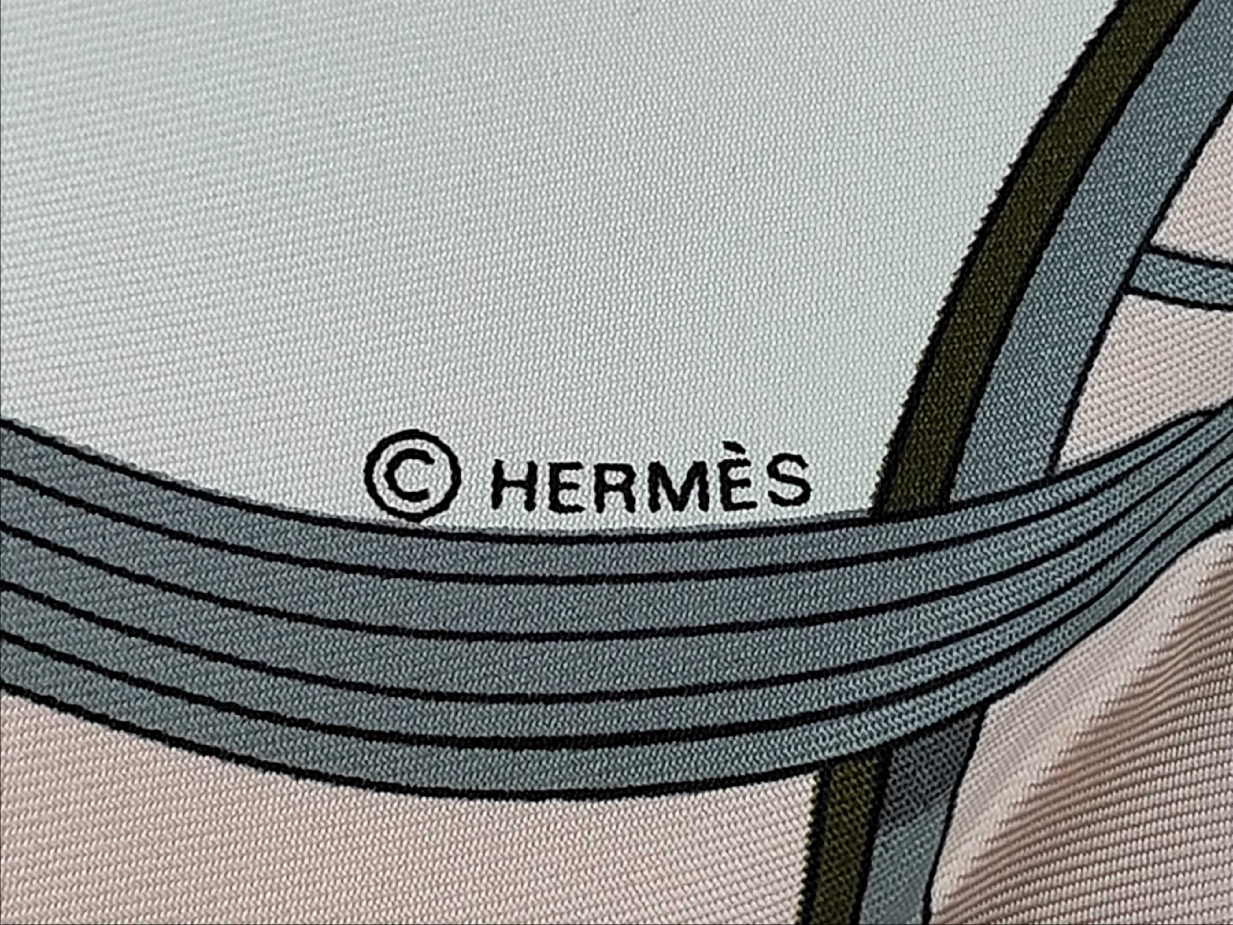 Hermes Springs Silk Carre Scarf by Philippe Ledoux