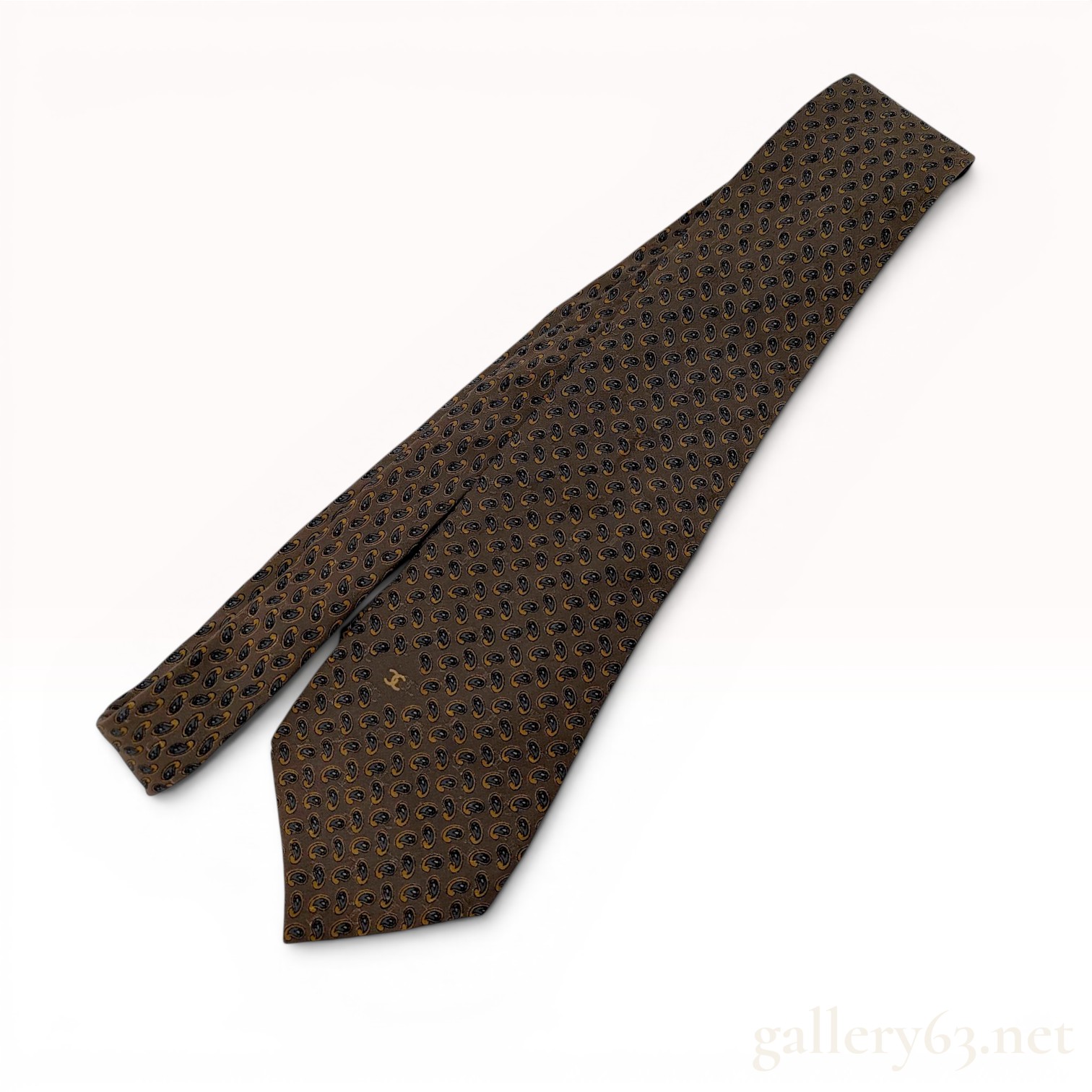 Chanel Silk Paisley Pattern Necktie