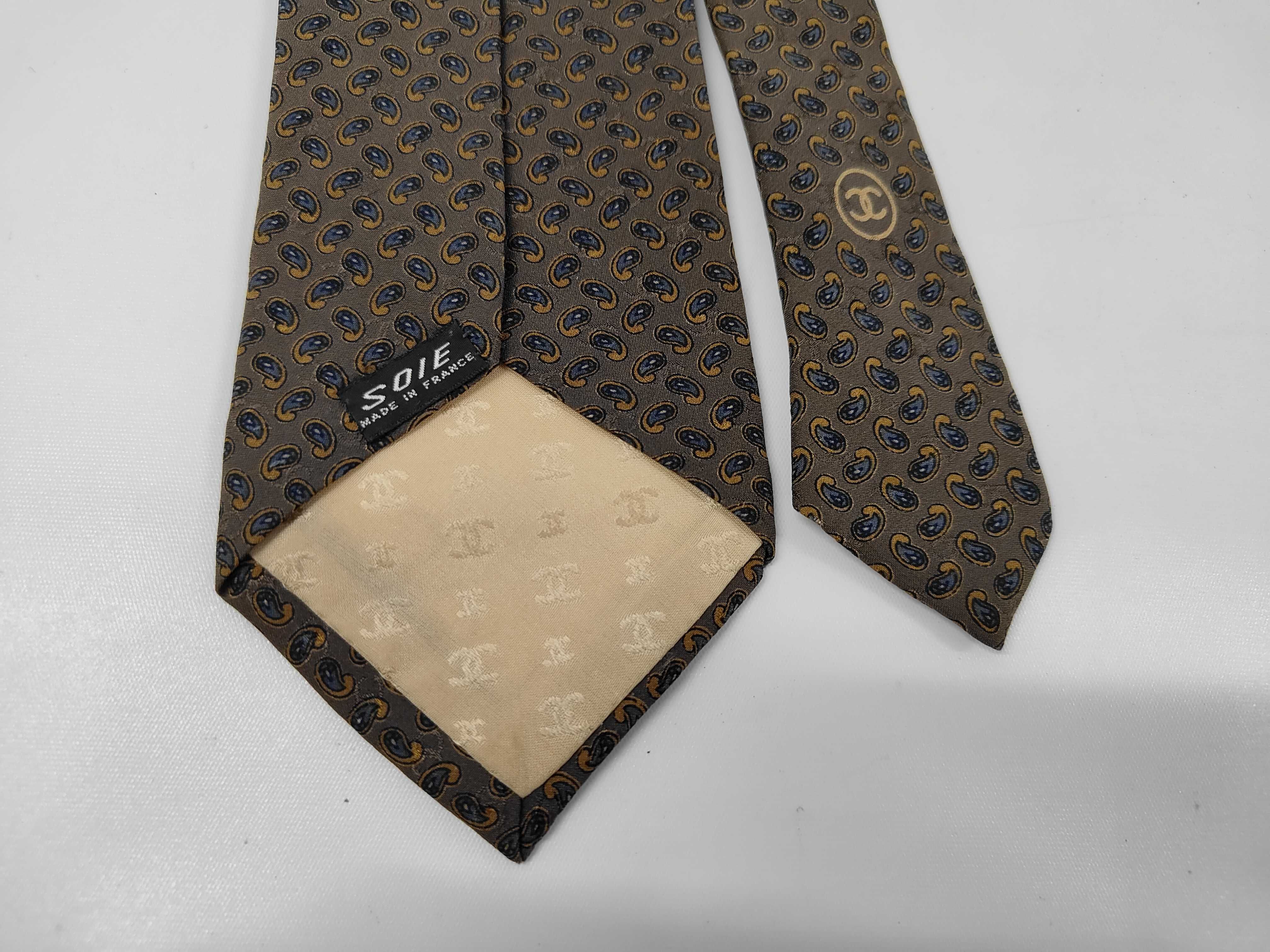 Chanel Silk Paisley Pattern Necktie