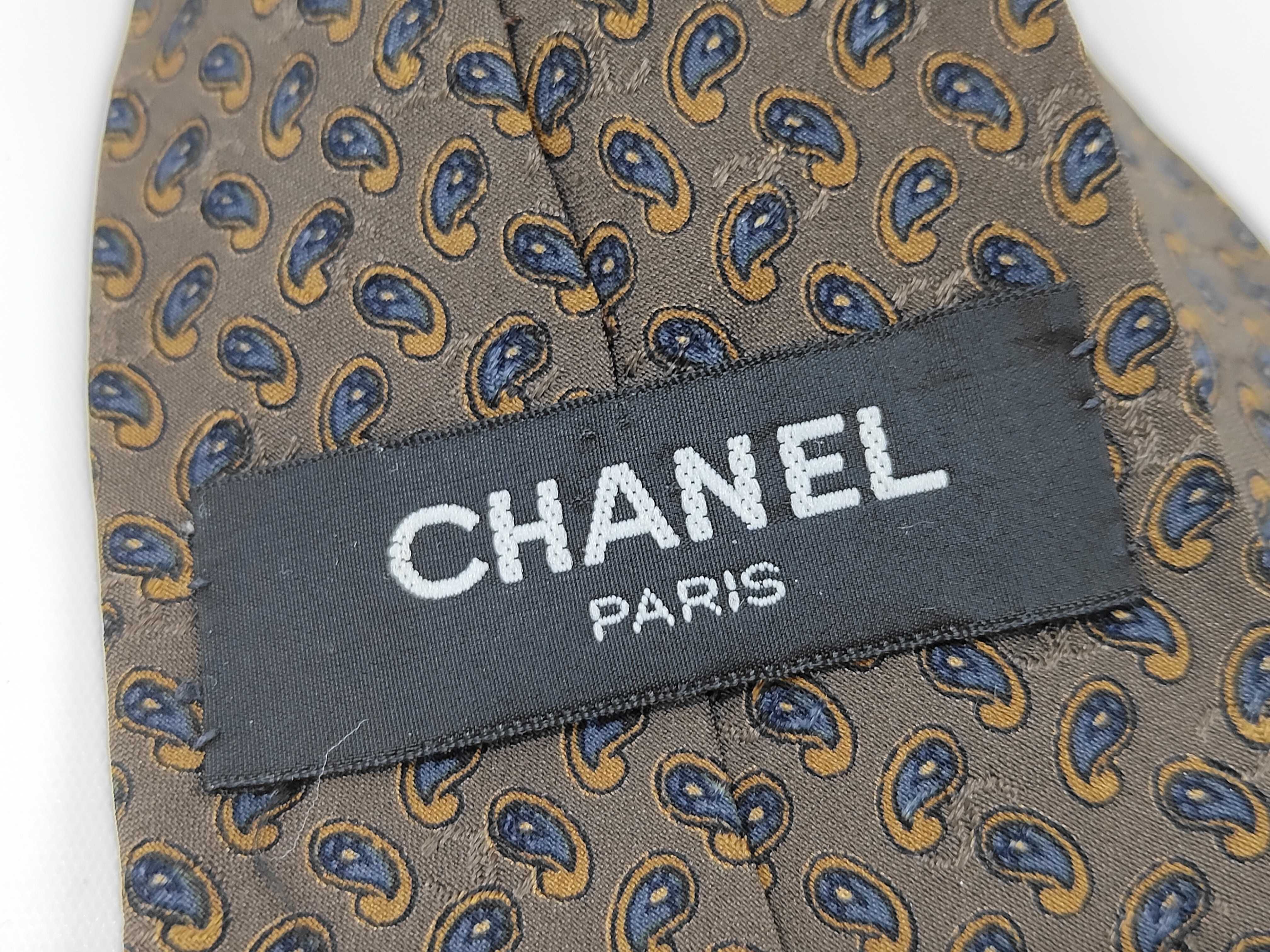 Chanel Silk Paisley Pattern Necktie