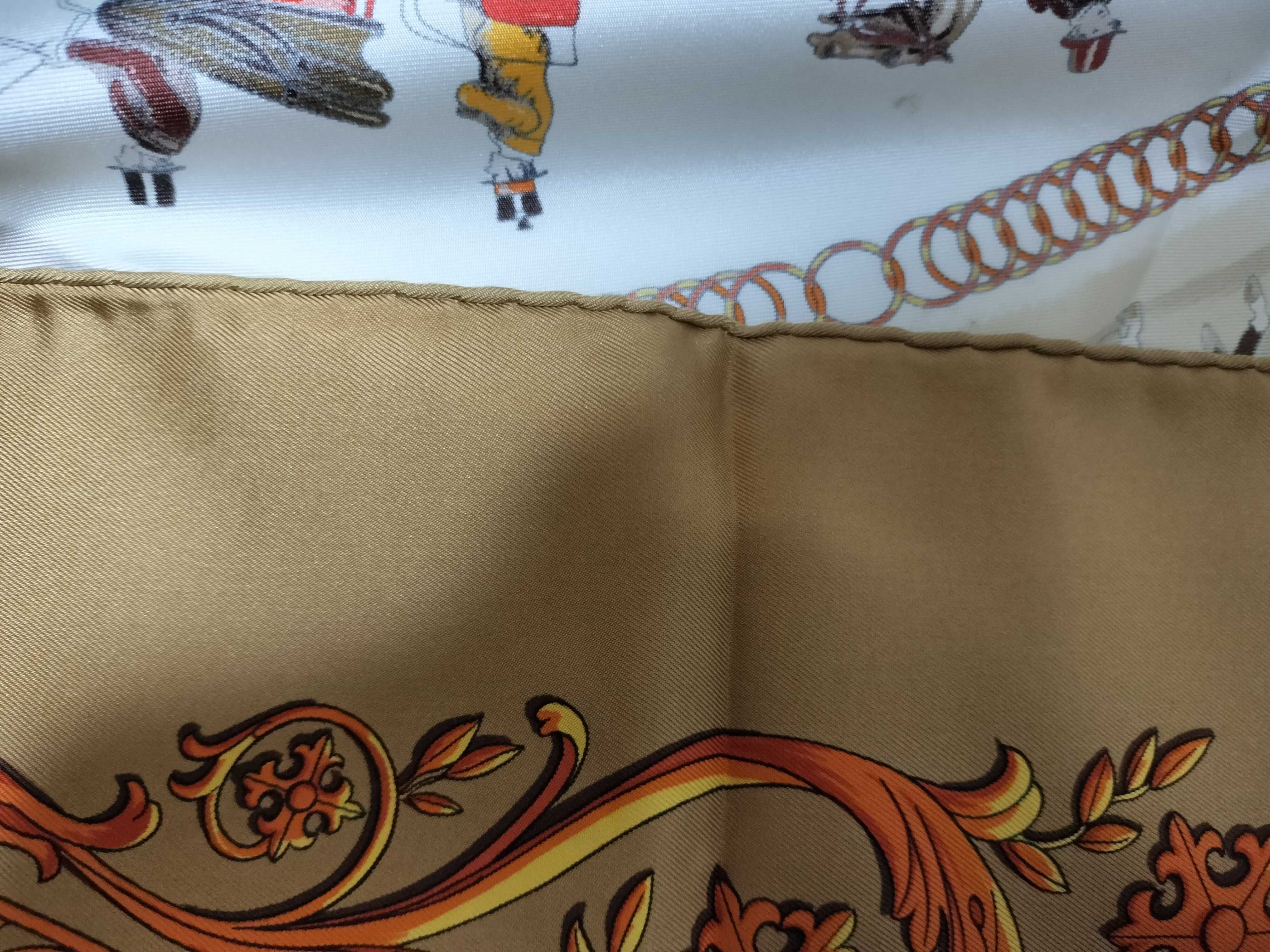 Hermes La Promenade de Longchamps Silk Scarf by Philippe Ledoux