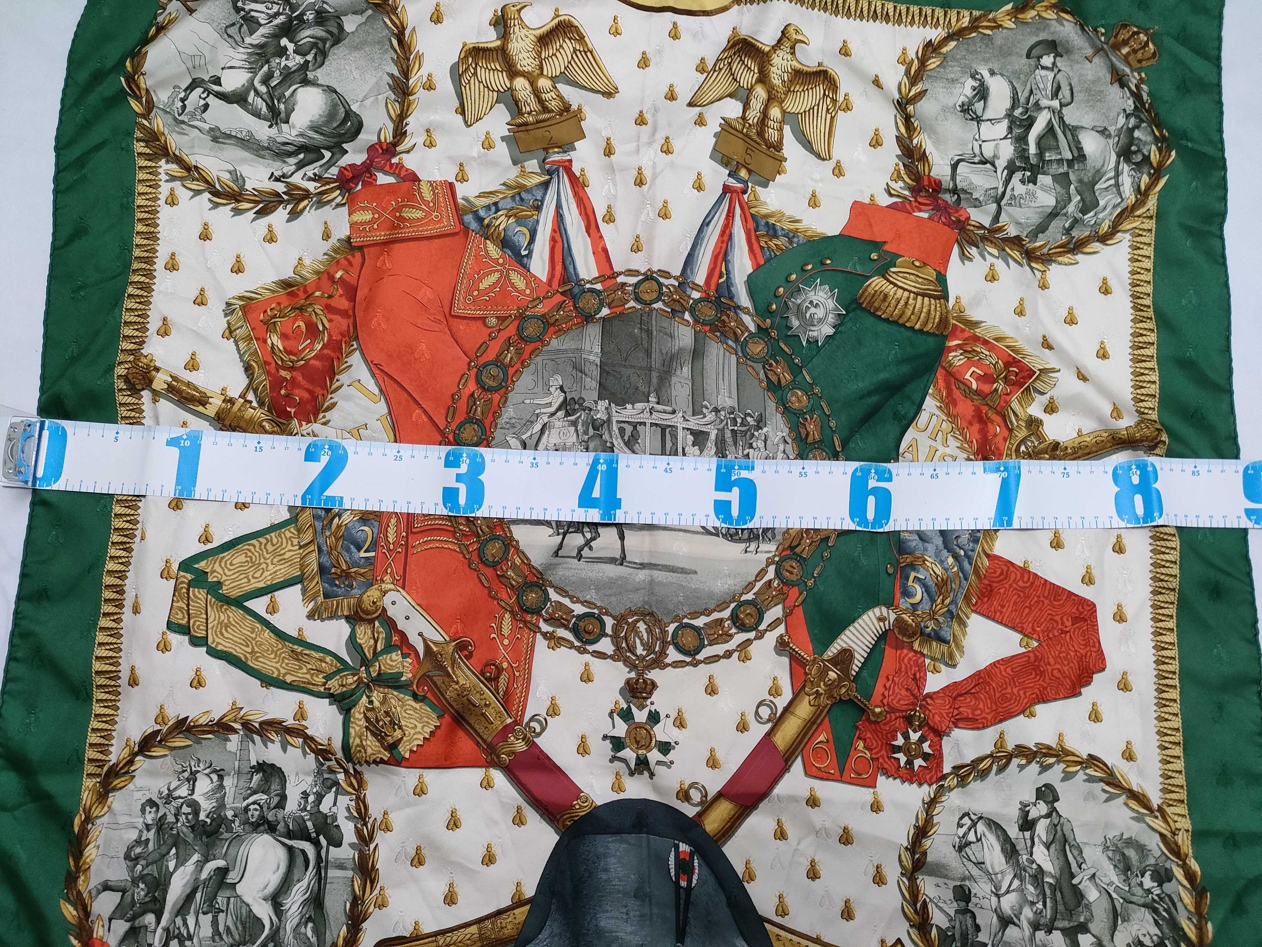 Hermes Napoleon Silk Jacquard Scarf by Philippe Ledoux