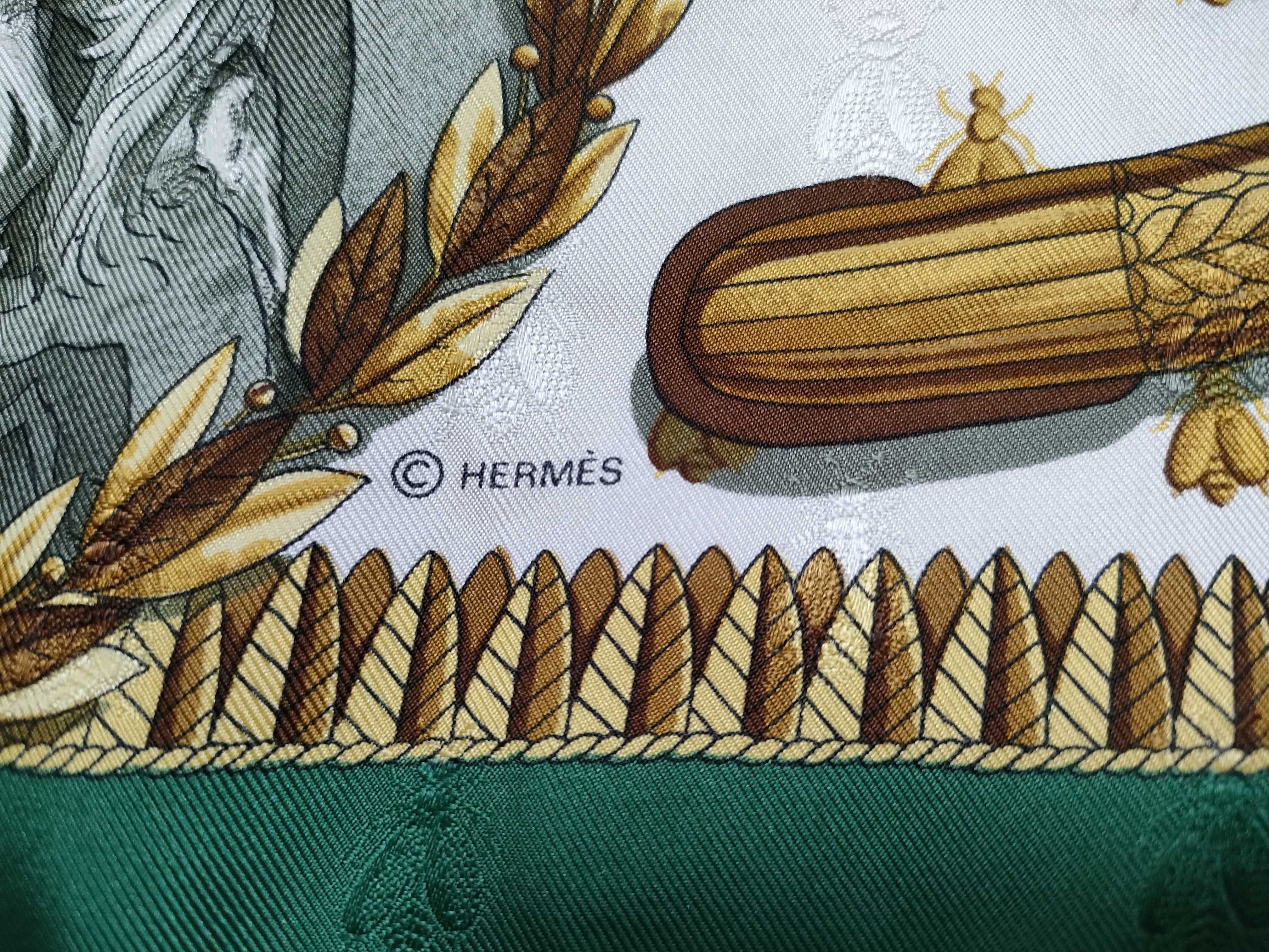 Hermes Napoleon Silk Jacquard Scarf by Philippe Ledoux