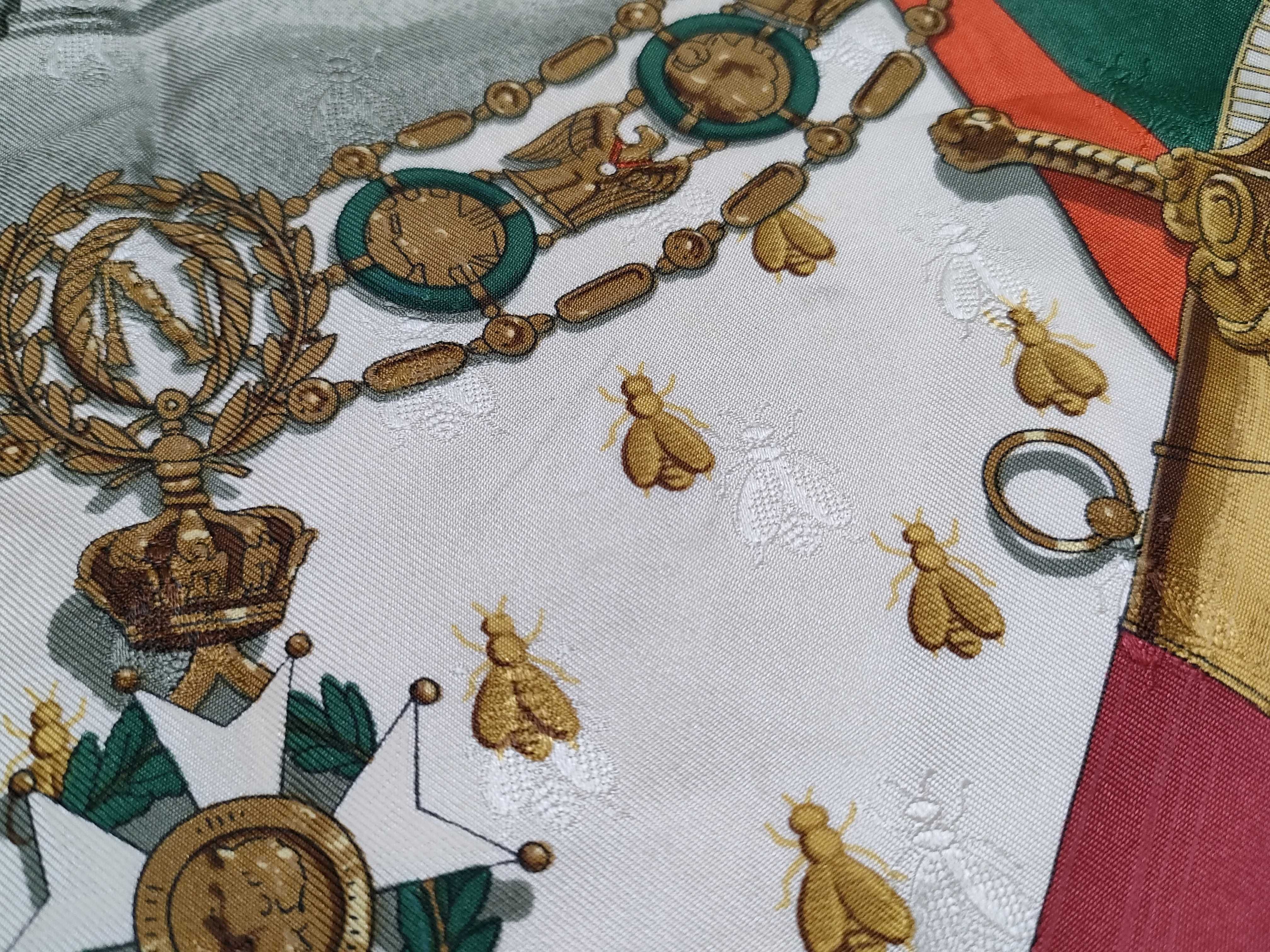 Hermes Napoleon Silk Jacquard Scarf by Philippe Ledoux