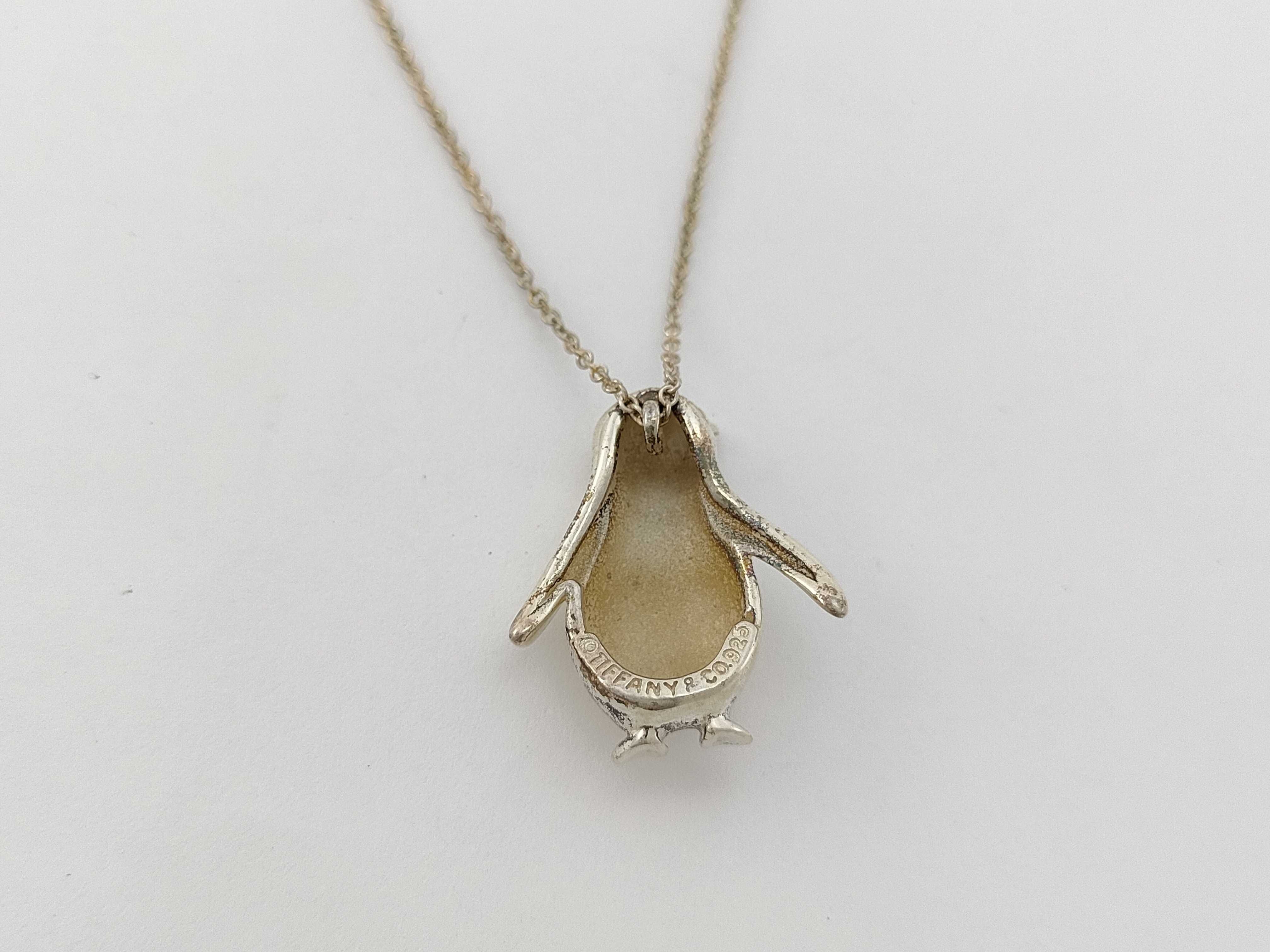 Tiffany and Co. Sterling Silver Penguin Pendant Necklace