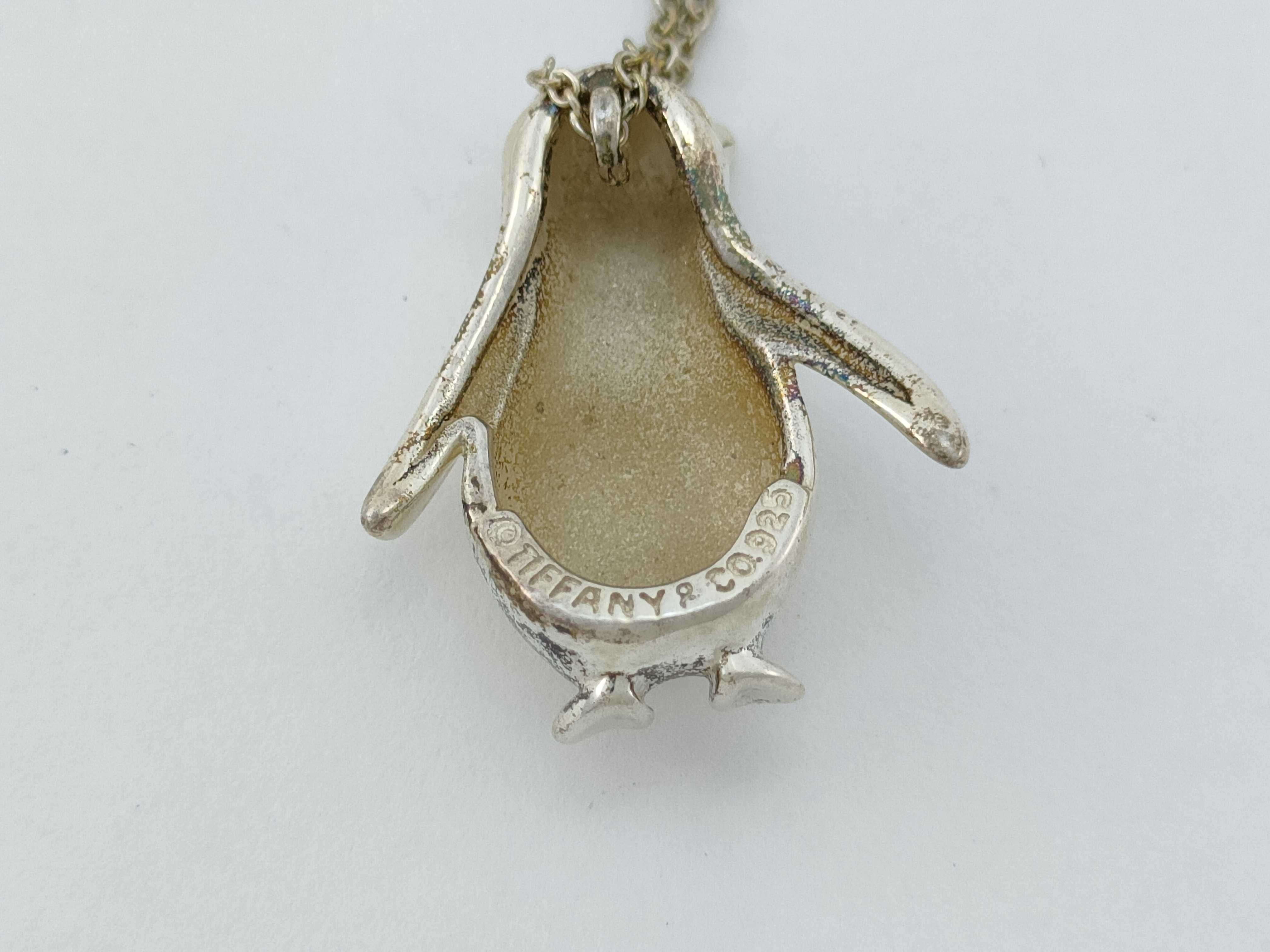 Tiffany and Co. Sterling Silver Penguin Pendant Necklace