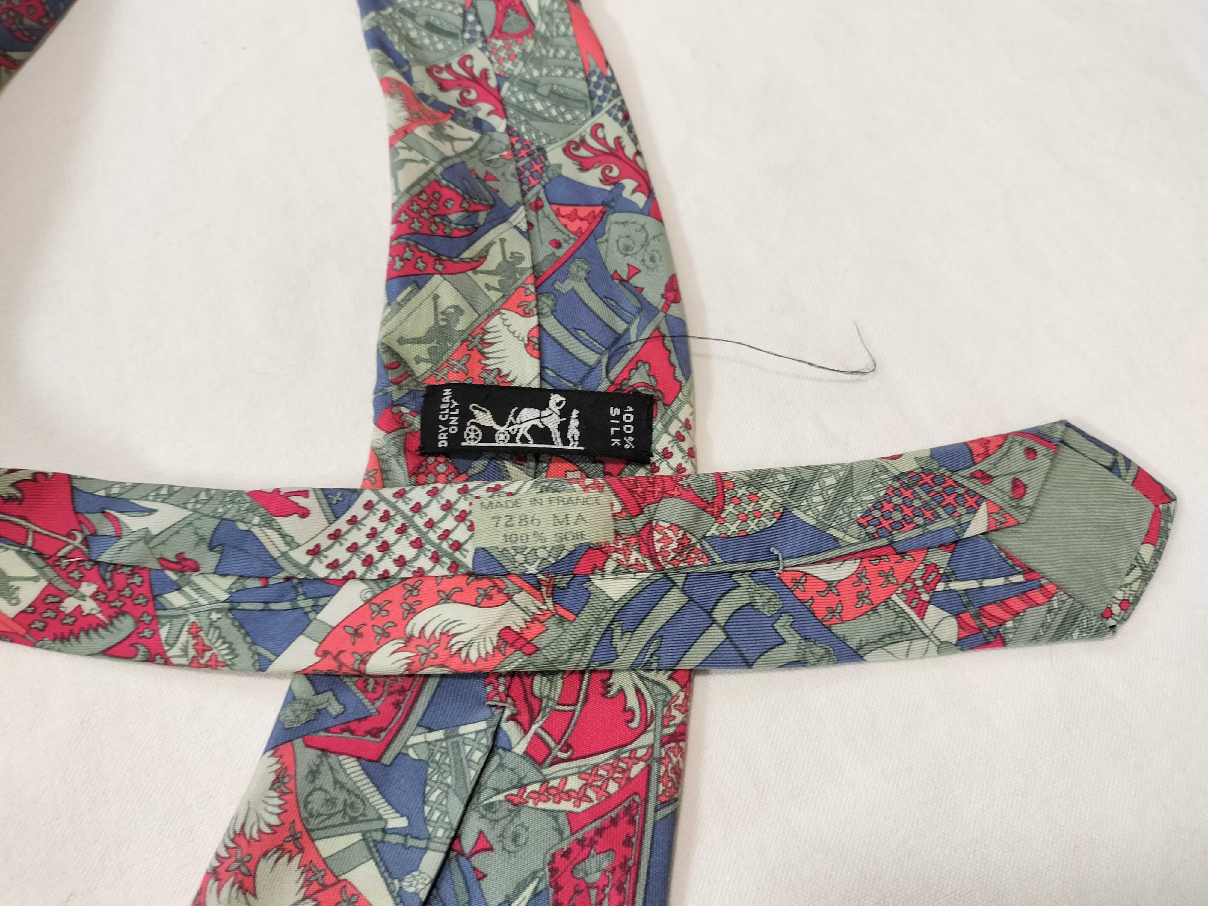A Collection of Designer Silk Neckties including Hermes, Ferragamo, Versace, and Fendi