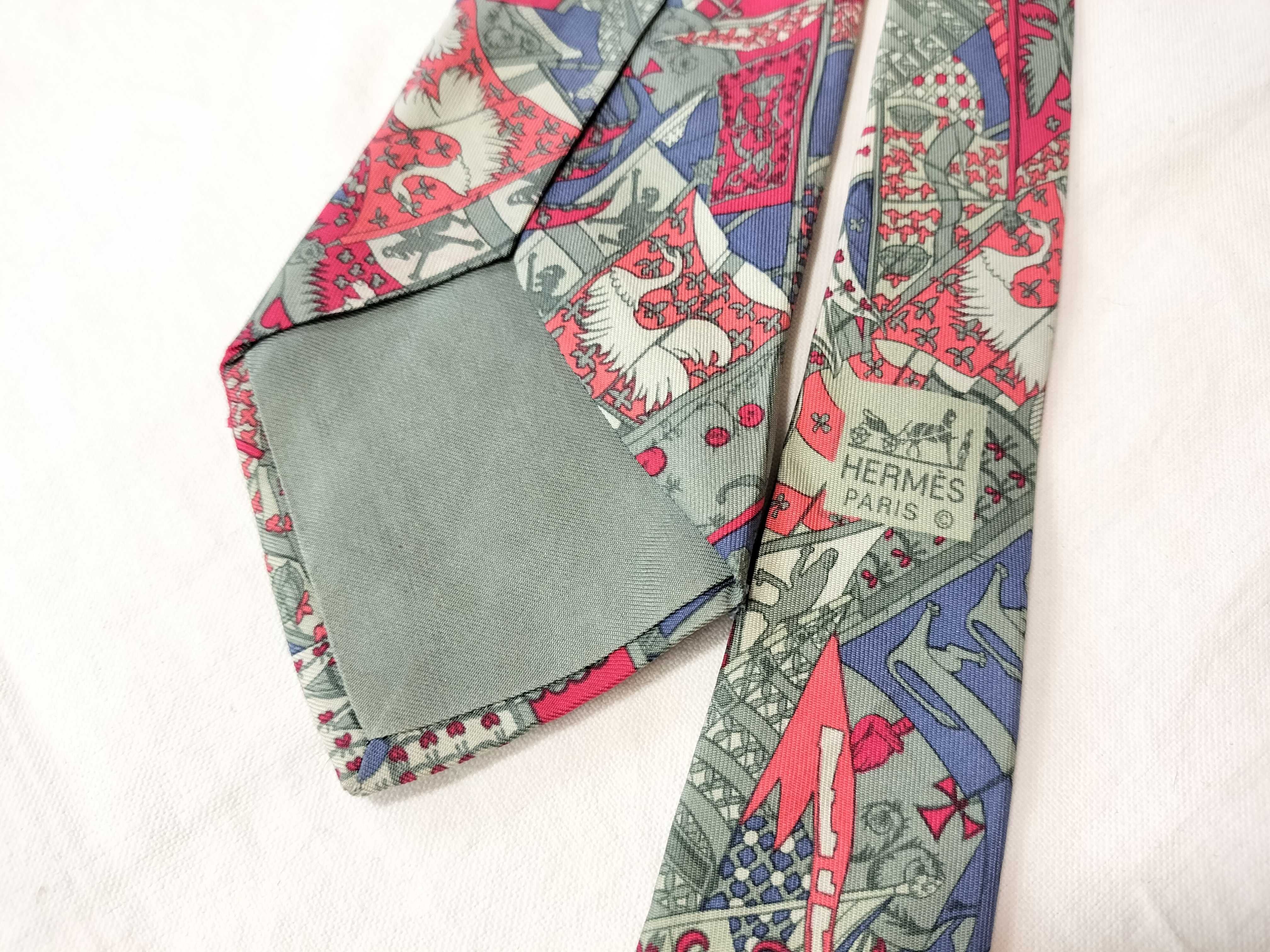 A Collection of Designer Silk Neckties including Hermes, Ferragamo, Versace, and Fendi